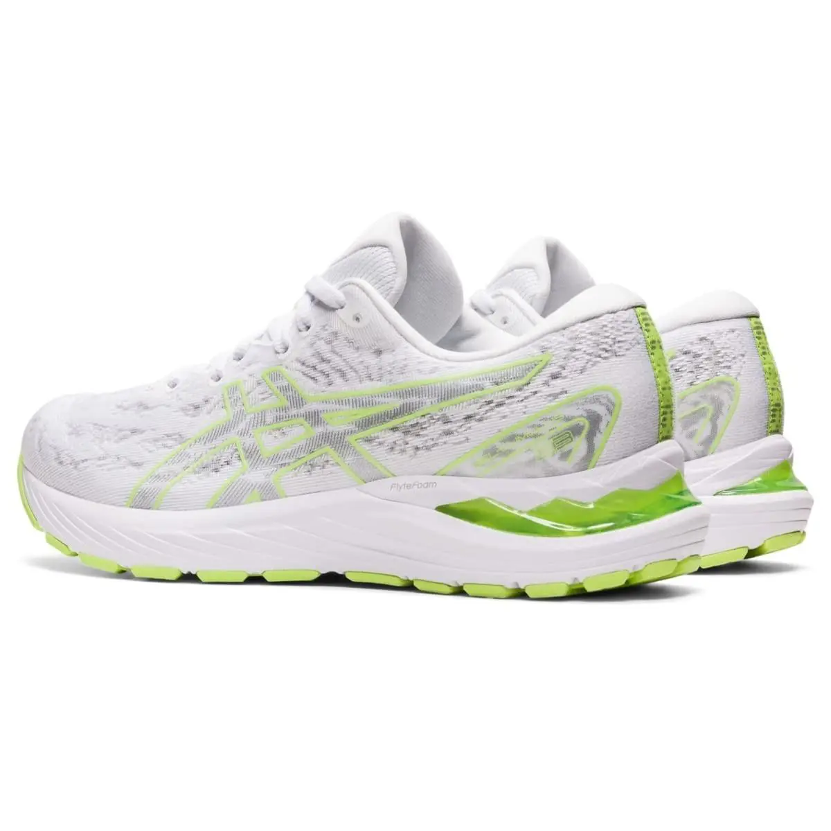 Asics shoes - ASICS Gel-Cumulus 23 - 1012A888103 - White/Lime Green 2