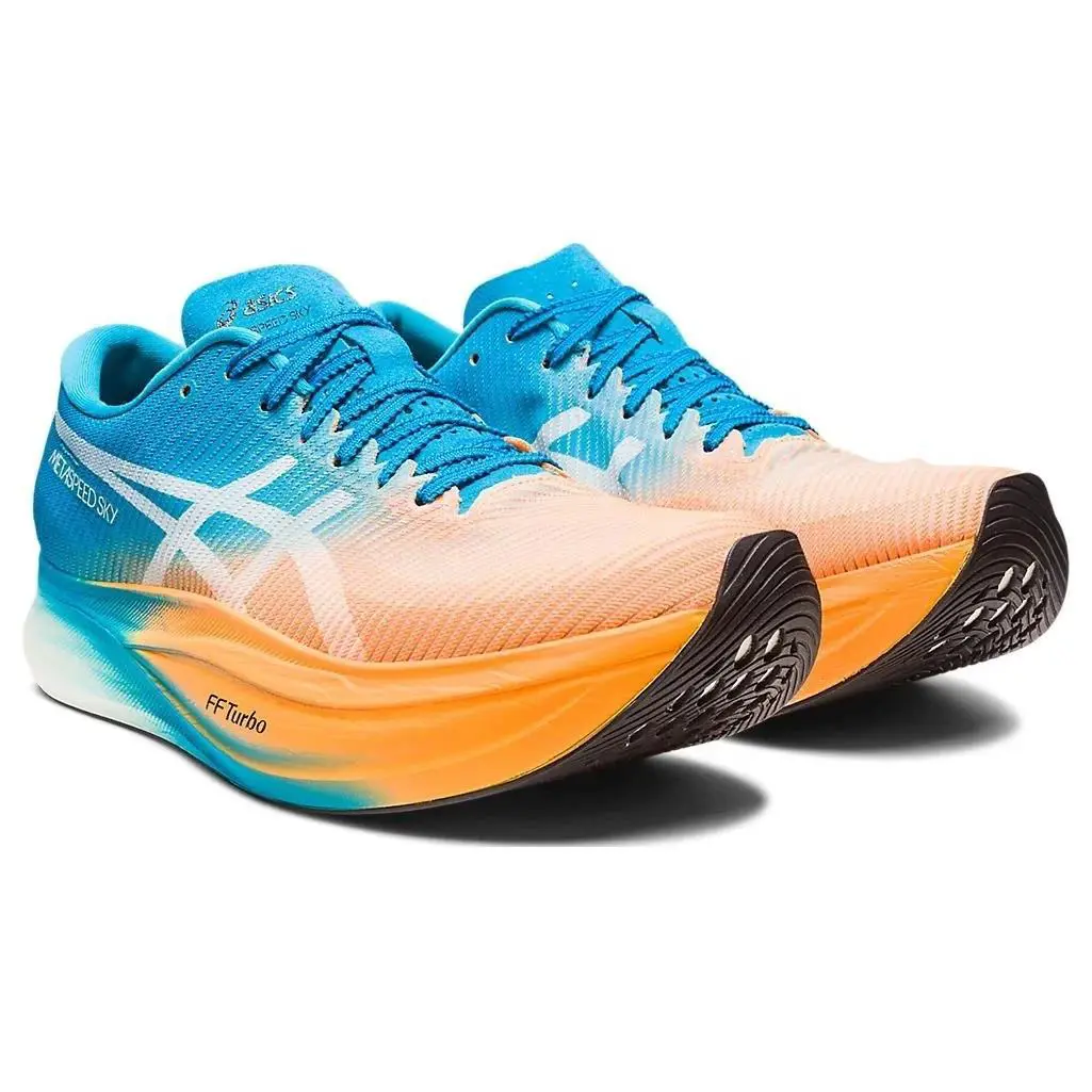 Asics shoes - ASICS Metaspeed Sky - Metaspeed Sky - 1013A115-800 - Orange Pop/ Island Blue (UPC: 196074741403) 1