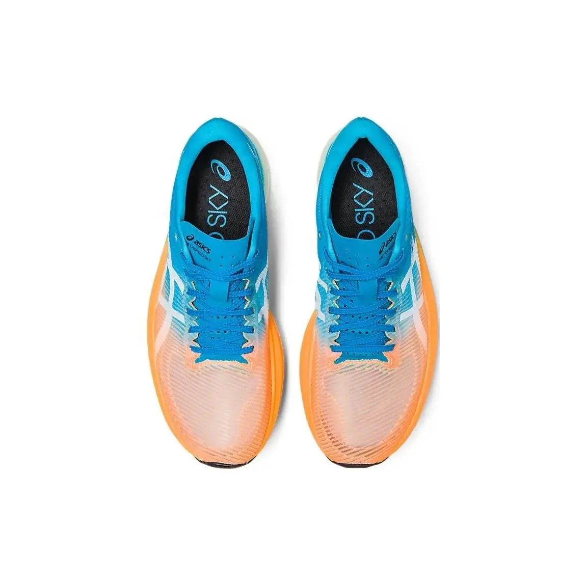 Asics shoes - ASICS Metaspeed Sky - Metaspeed Sky - 1013A115-800 - Orange Pop/ Island Blue (UPC: 196074741403) 3