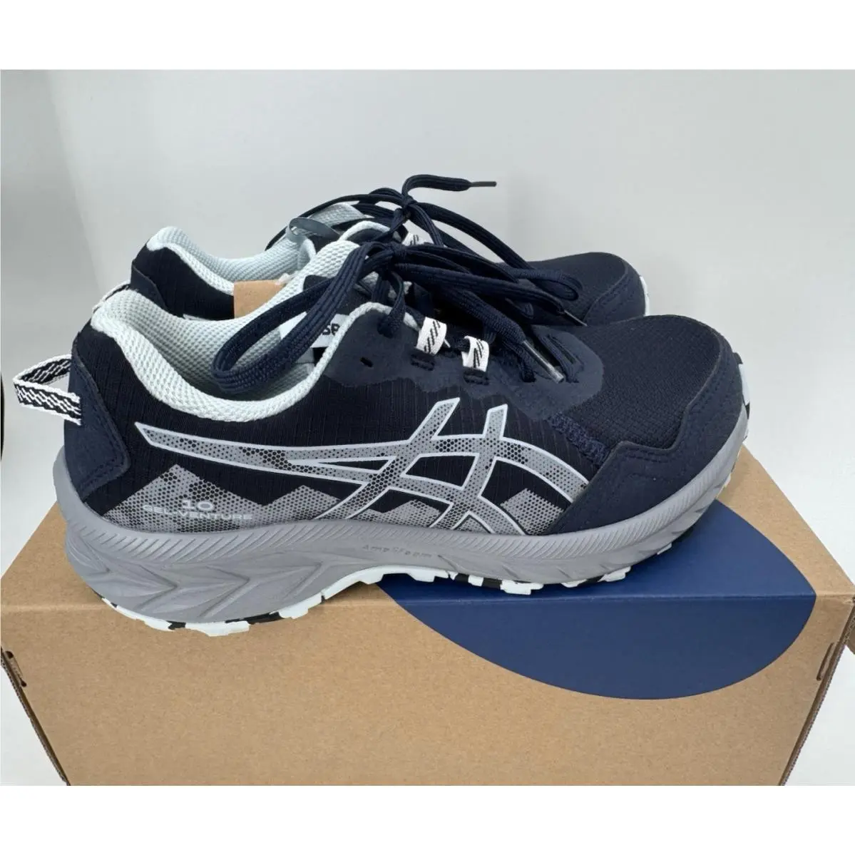 Womens Size 8.5 Asics Gel Venture 10 Navy Blue Trail 1012b761 Running Gym