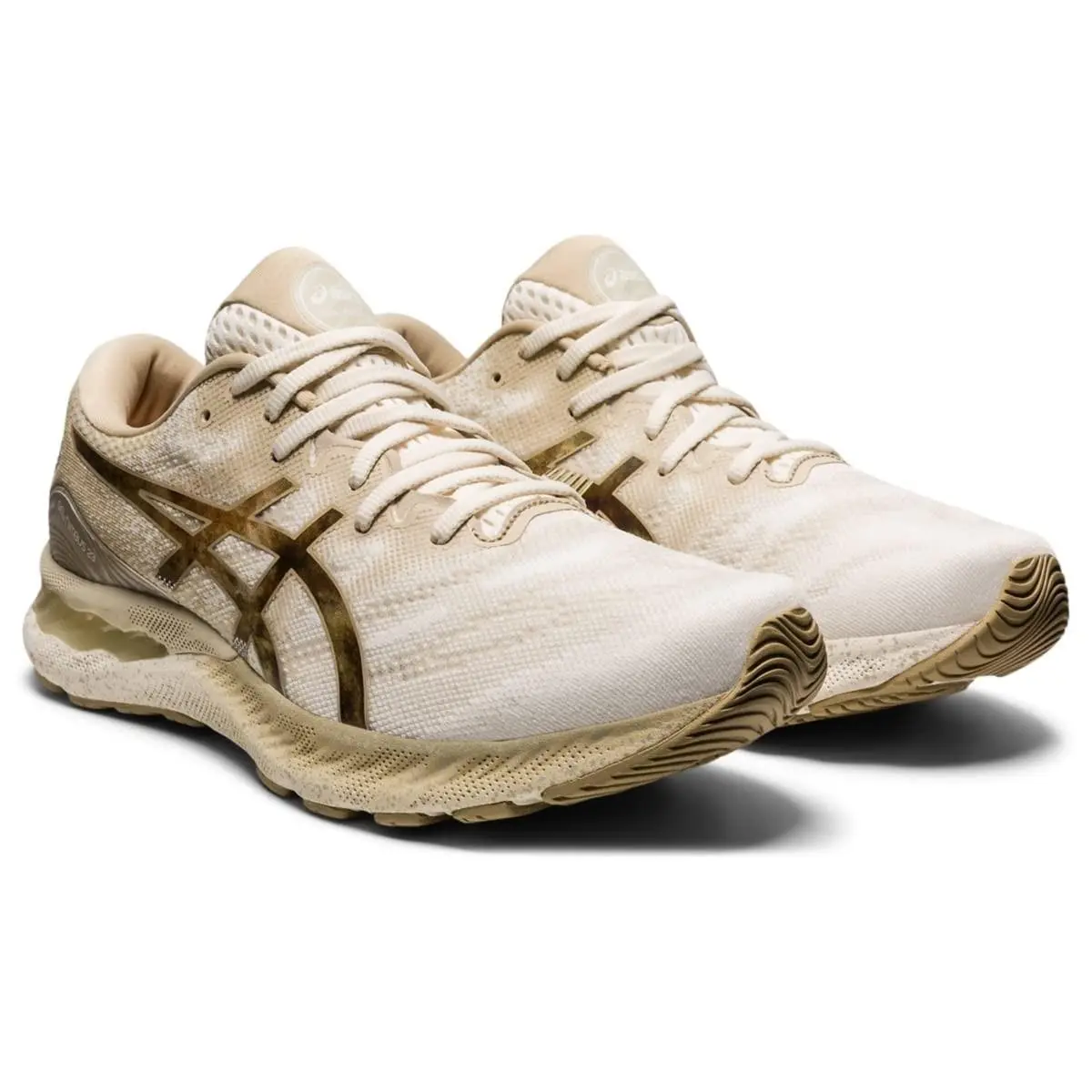Size 15 - Asics Men`s Gel-nimbus 23 Running Shoes Cream/putty 1011B160-101