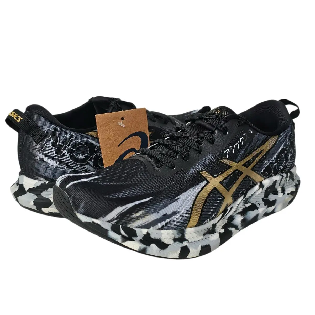 Asics shoes - ASICS Noosa Tri 13 - Noosa Tri - 1012A898001 - Black/Pure Gold, Manufacturer: Hot Pink/Safety Yellow 0