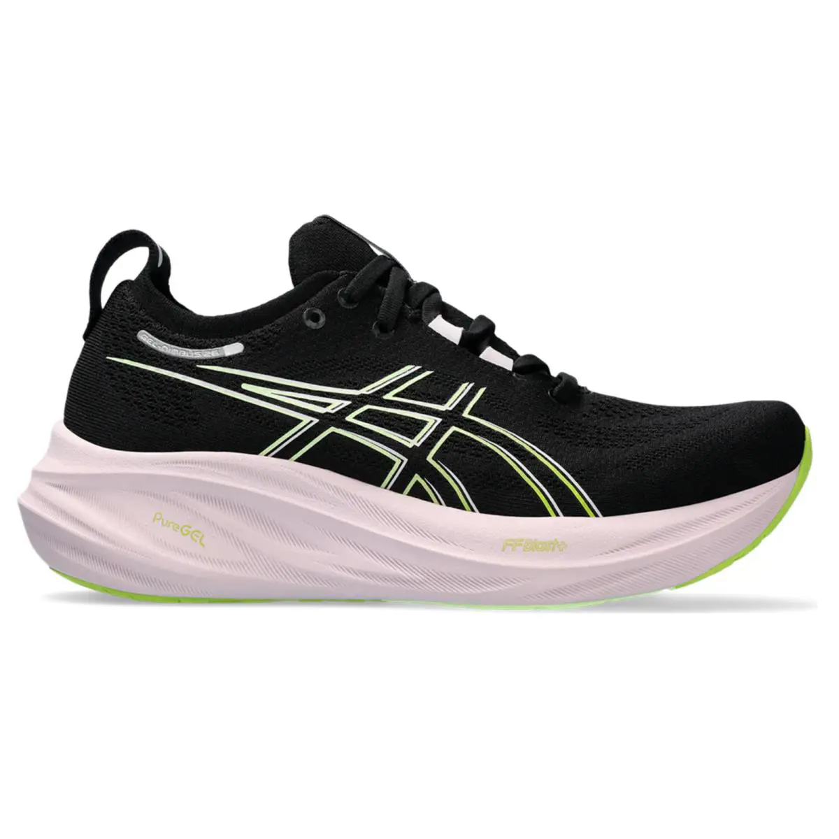 Asics Women`s Gel-nimbus 26 Running Shoe 11.5 US Black/neon Lime