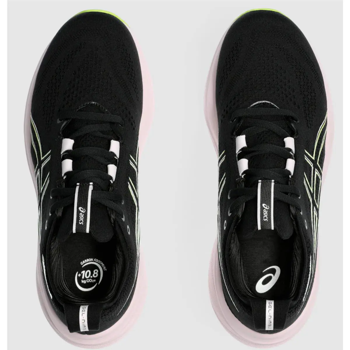 Asics shoes - ASICS Women`s Gel-Nimbus 26 - 1012B601004 - Black/NEON Lime 3