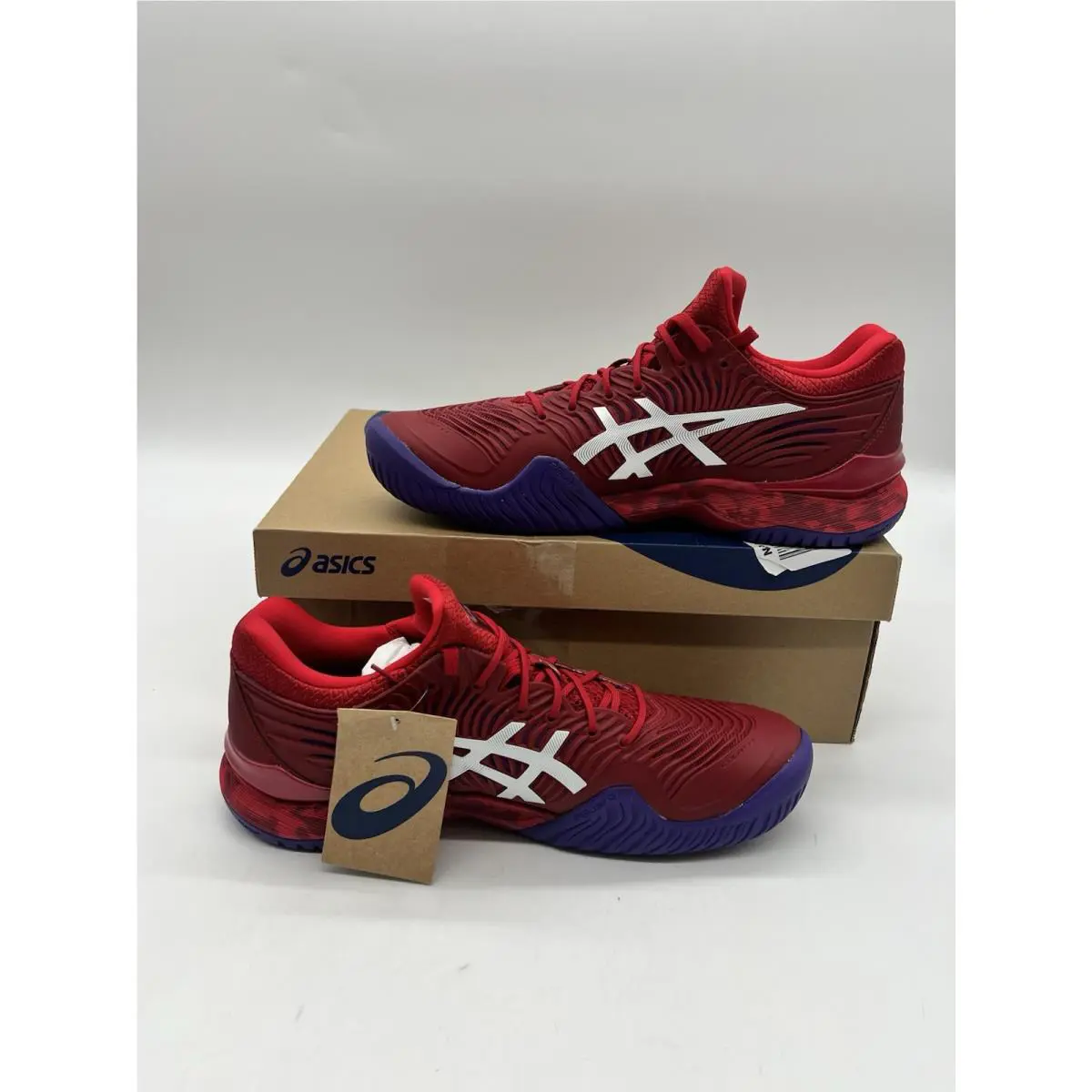 Asics shoes - Court FF NOVAK - Court NOVAK - 1041A089 - Red 1