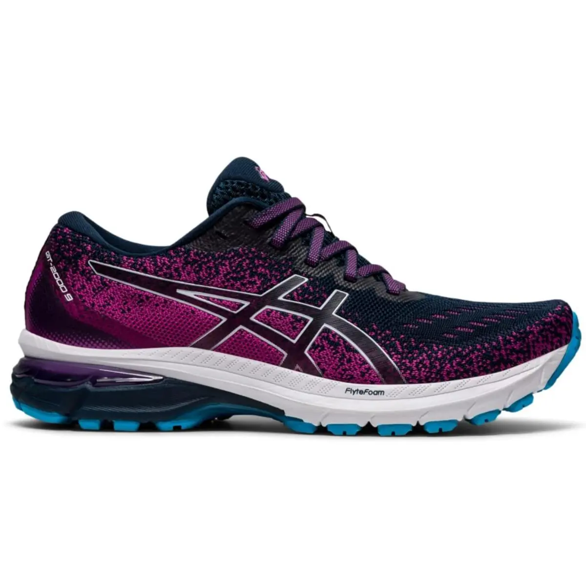 Asics Women`s GT-2000 9 Knit Trail Running shoes-6 US M -french Blue/white Rare