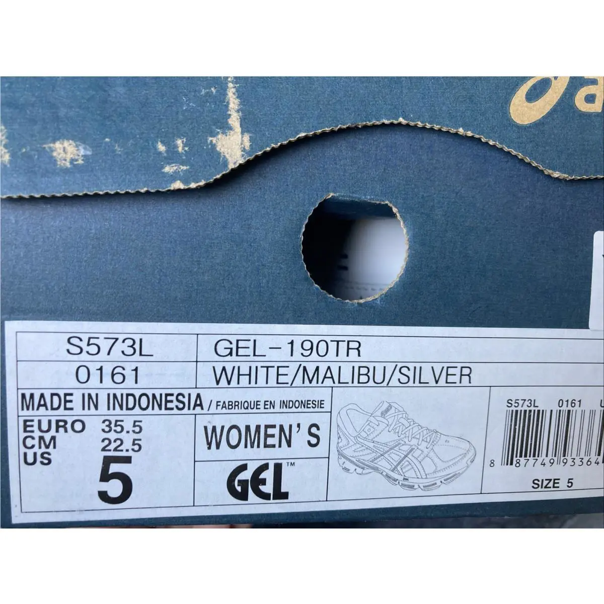 Asics shoes - ASICS GEL-190 - S573L - White 5