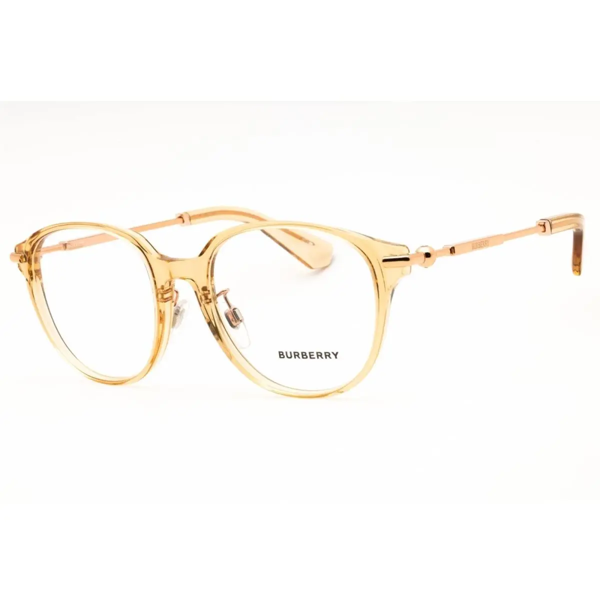 Burberry Women`s Eyeglasses Brown Acetate Round Full Rim Frame 0BE2412D 4063