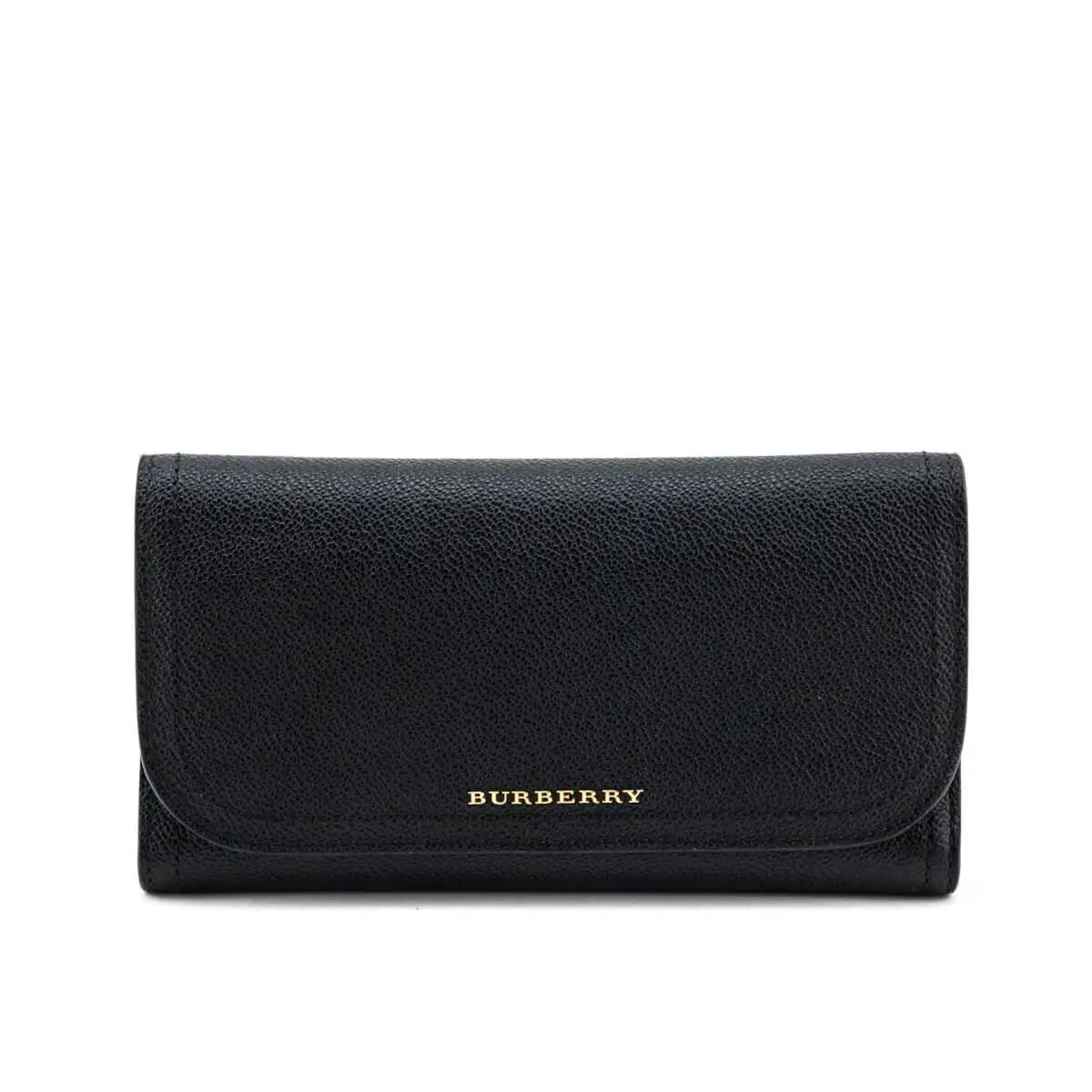 Burberry Black Soft Grained Mayfield Continental Wallet