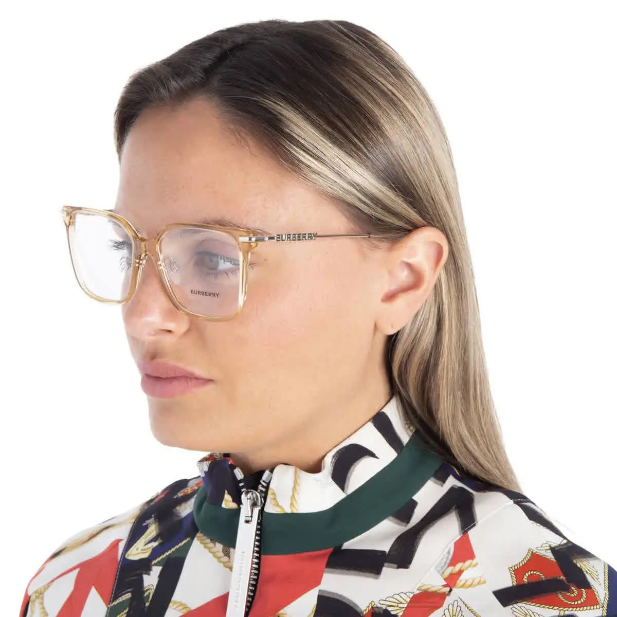 Burberry Elizabeth Demo Square Ladies Eyeglasses BE2376 4063 54 BE2376 4063 54 - Multi, Frame: Multi