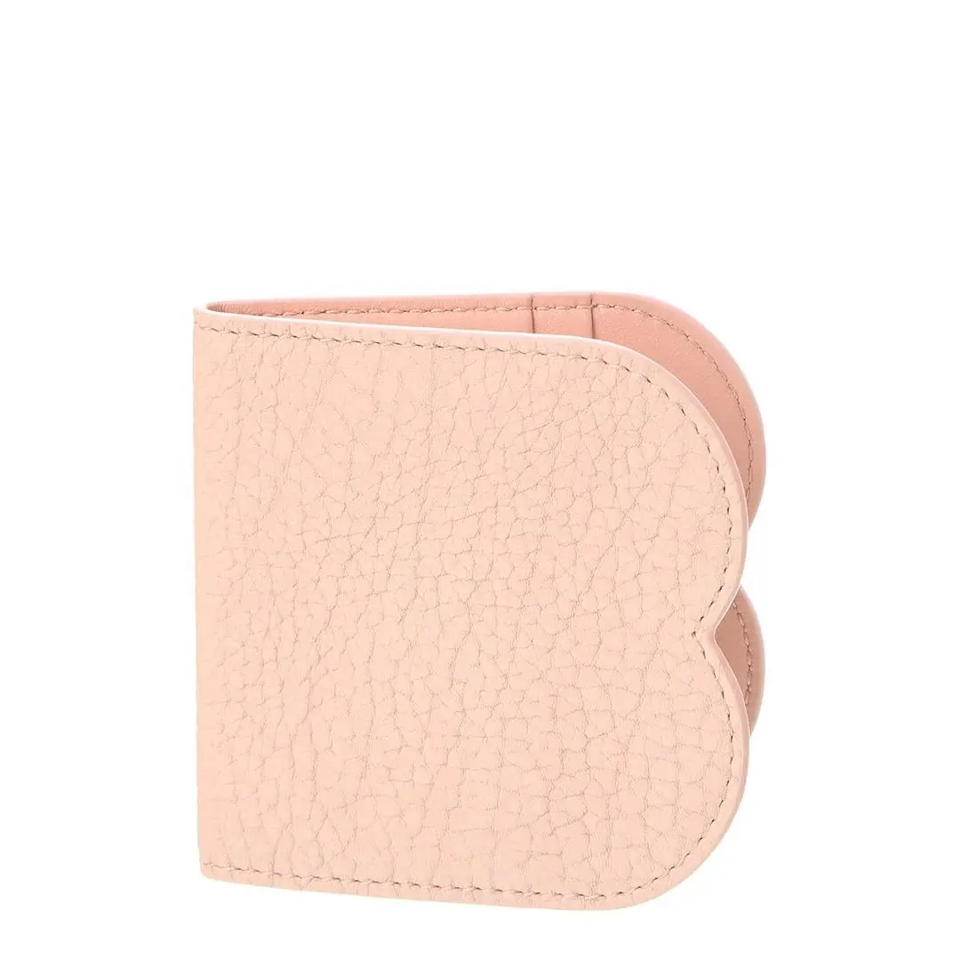 Burberry Chess Leather Card Holder Women`s Pink