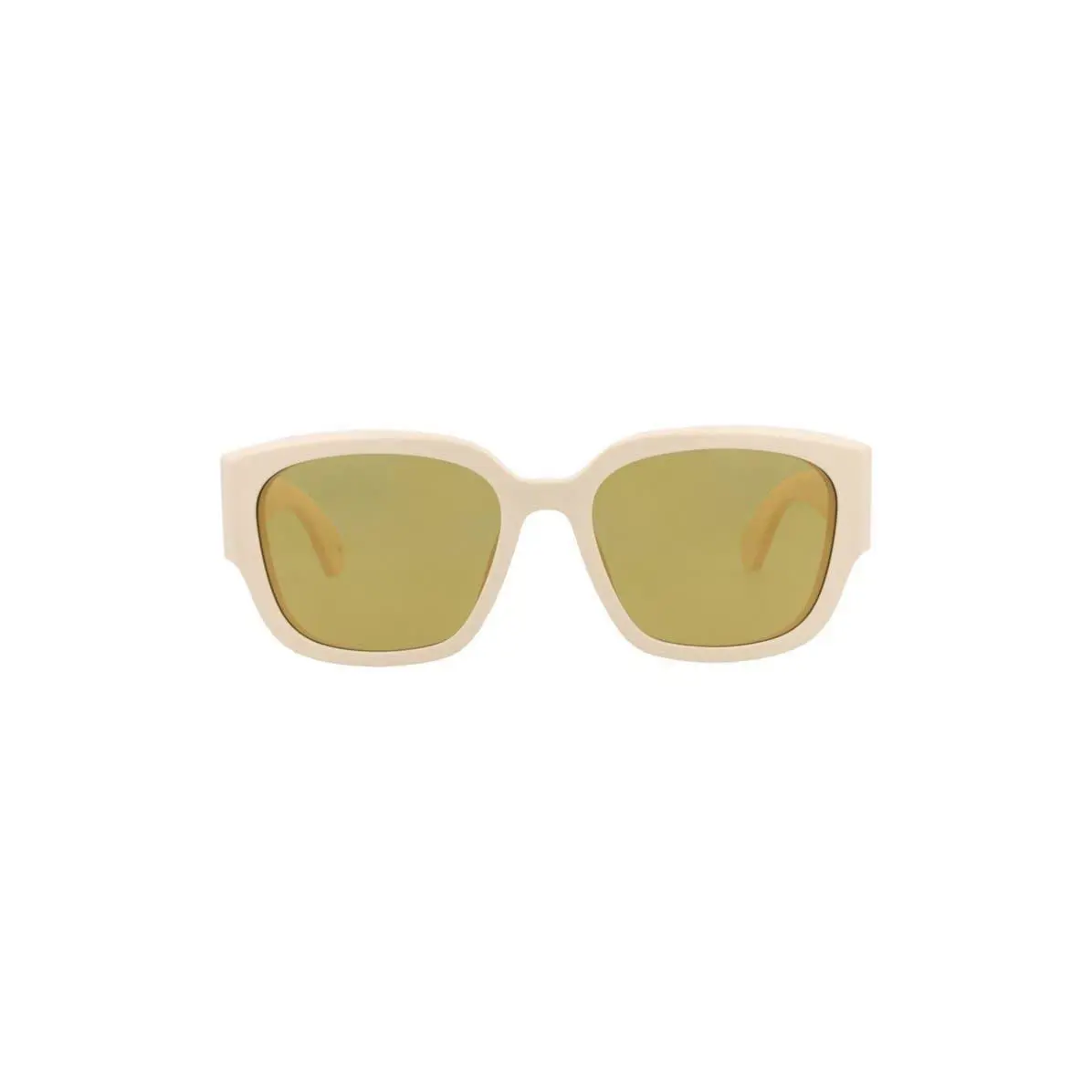 Mcqueen Women 55mm Square Sunglasses Ivory Ivory Brown