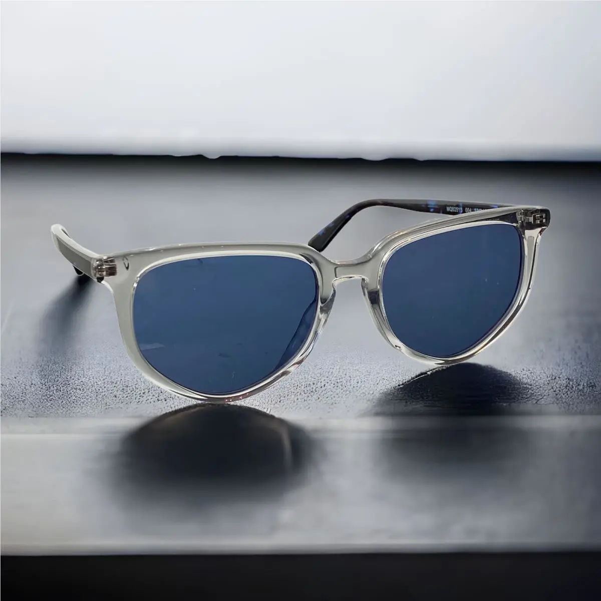 Alexander Mcqueen Blue Cat Eye Geometric Sunglasses Sleek Ladies 53mm Designer