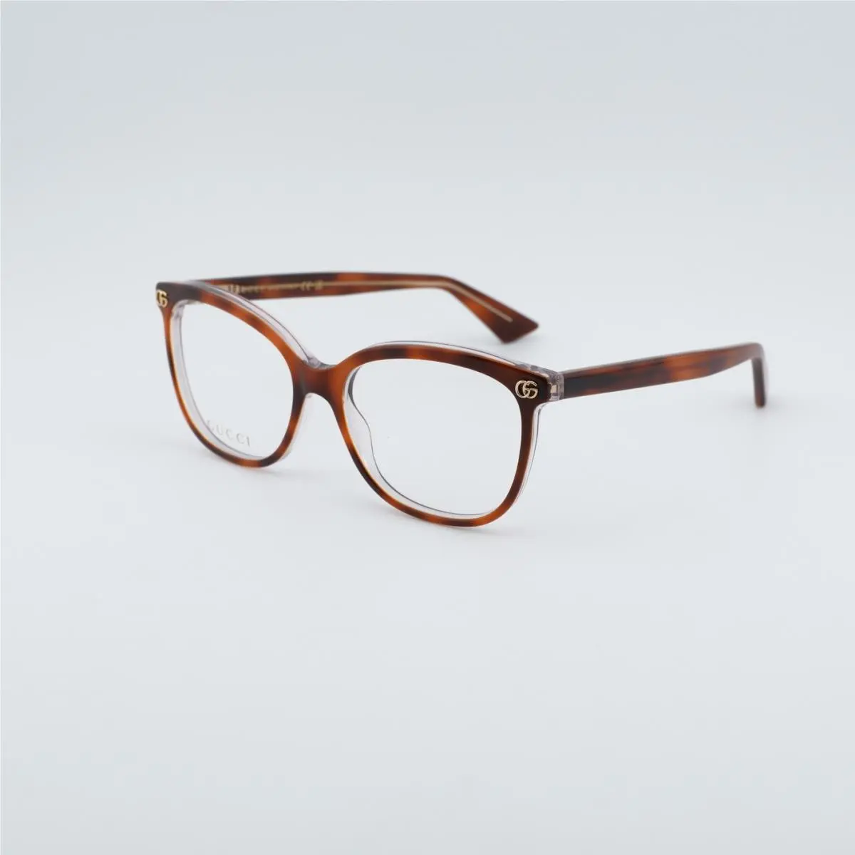 Gucci GG1816O 008 Havana on Transparent 54mm Eyeglasses