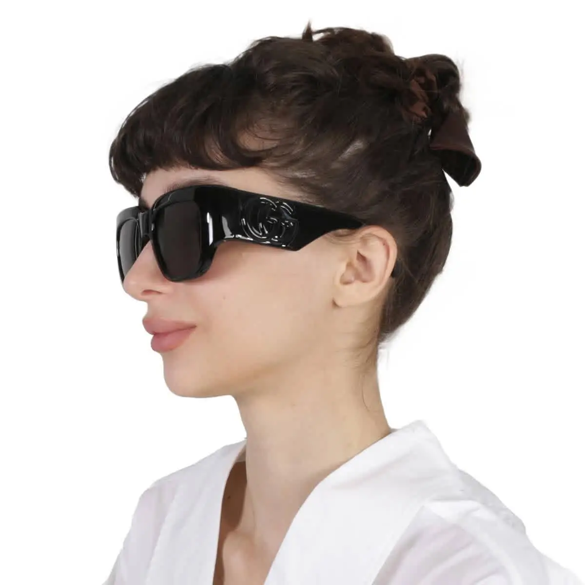 Gucci Grey Square Ladies Sunglasses GG1545S 001 53 GG1545S 001 53