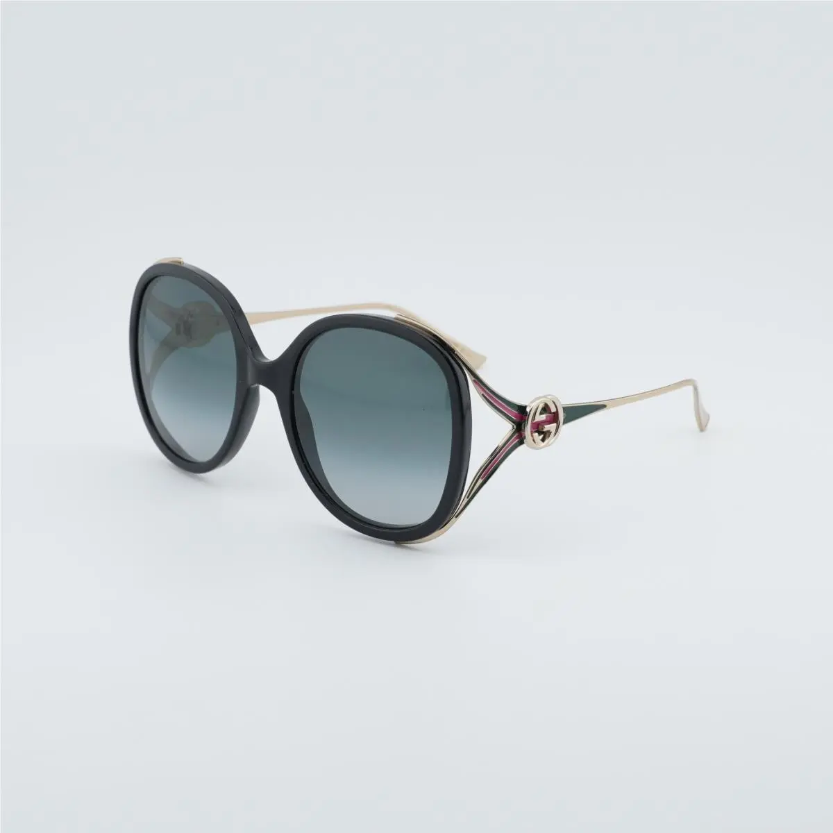 Gucci GG0226S 007 Shiny Black/grey Gradient 56-22-130 Sunglasses