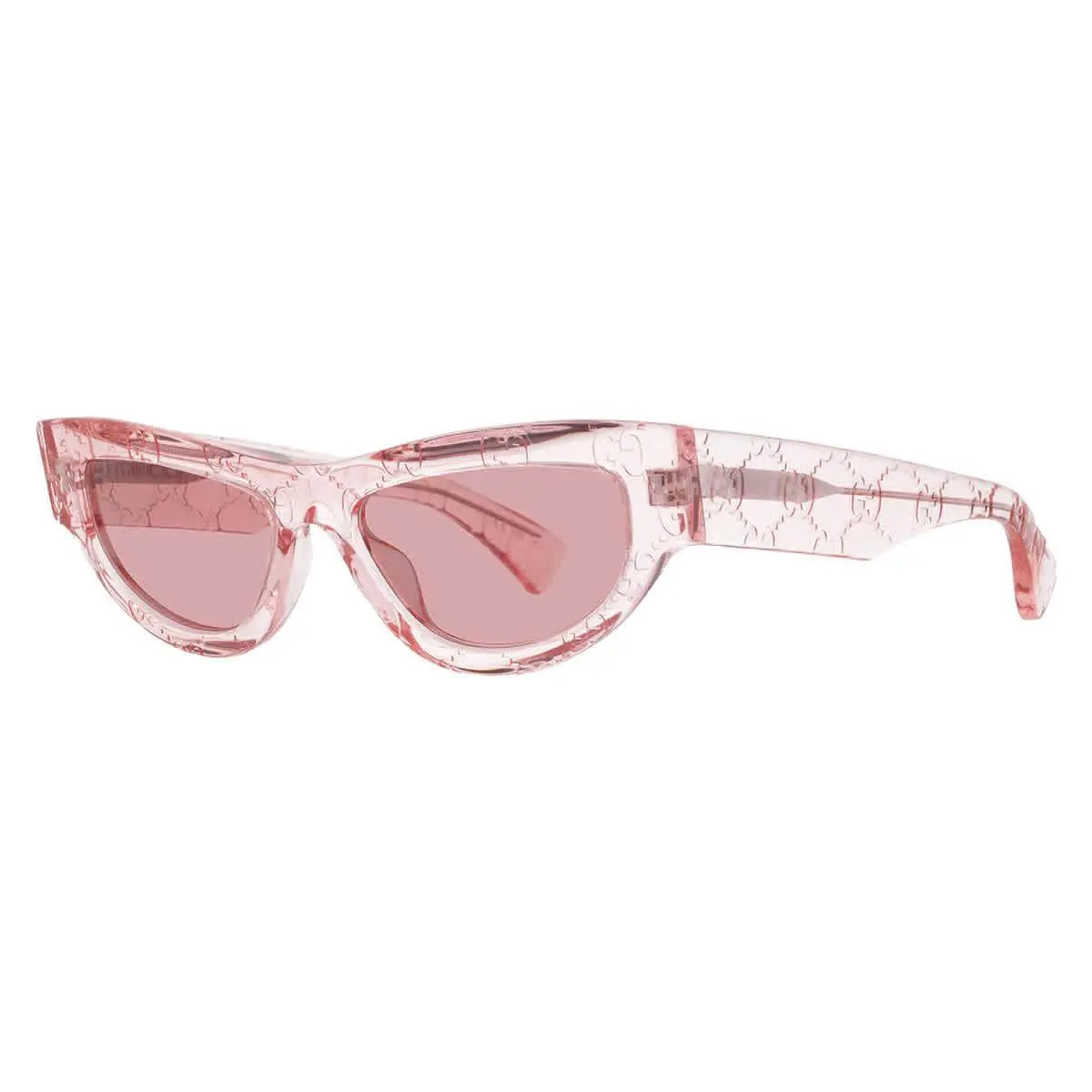 Gucci Red Cat Eye Ladies Sunglasses GG1834S 010 53 GG1834S 010 53 - Pink, Frame: Pink, Lens: Red