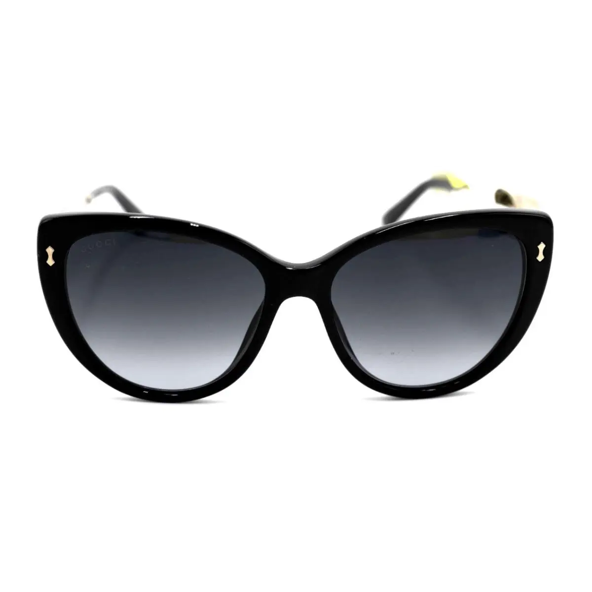 Gucci Cat Eye 3804/S CSA/9O Black Gold Palladium Grey Gradient Sunglasses