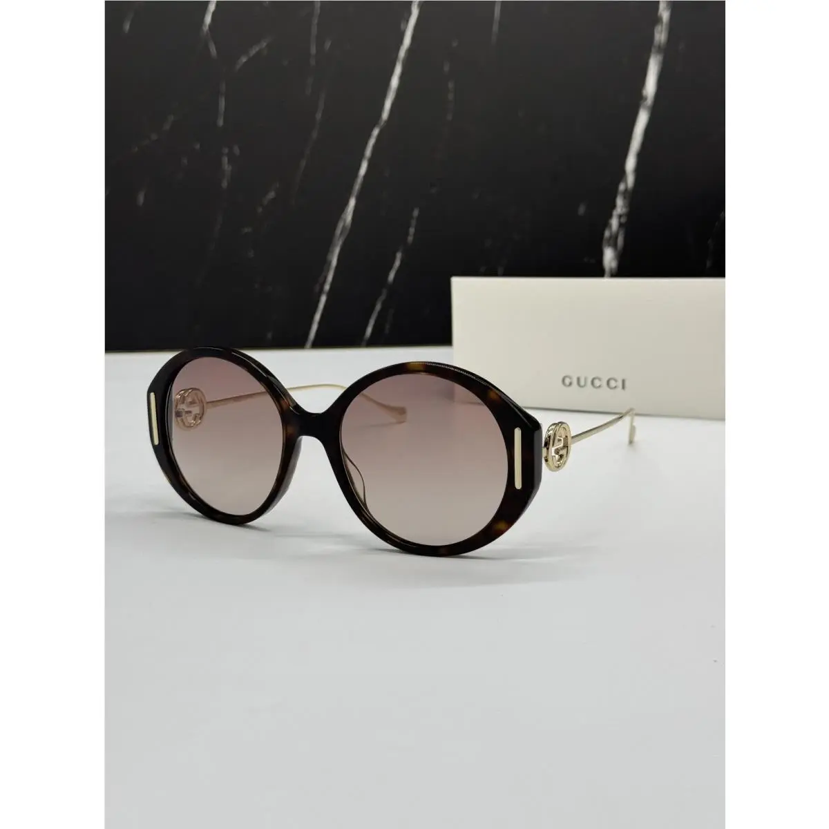 Gucci GG1202S 003 Sunglasses Havana Women Eyewear