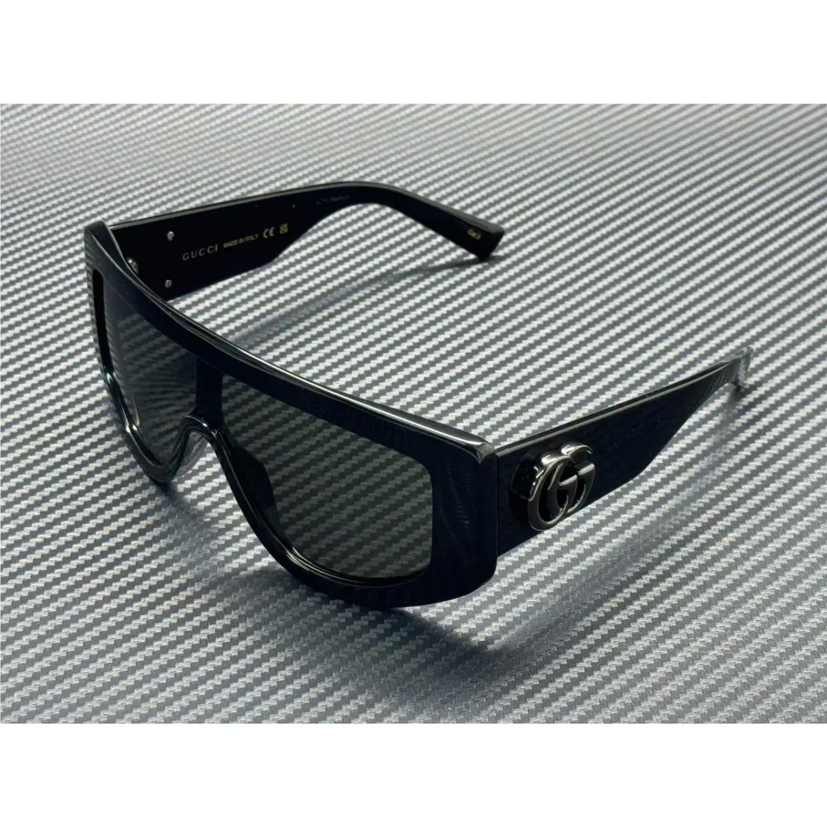Gucci GG1950S 001 Black Grey Women`s Medium 99 mm Sunglasses