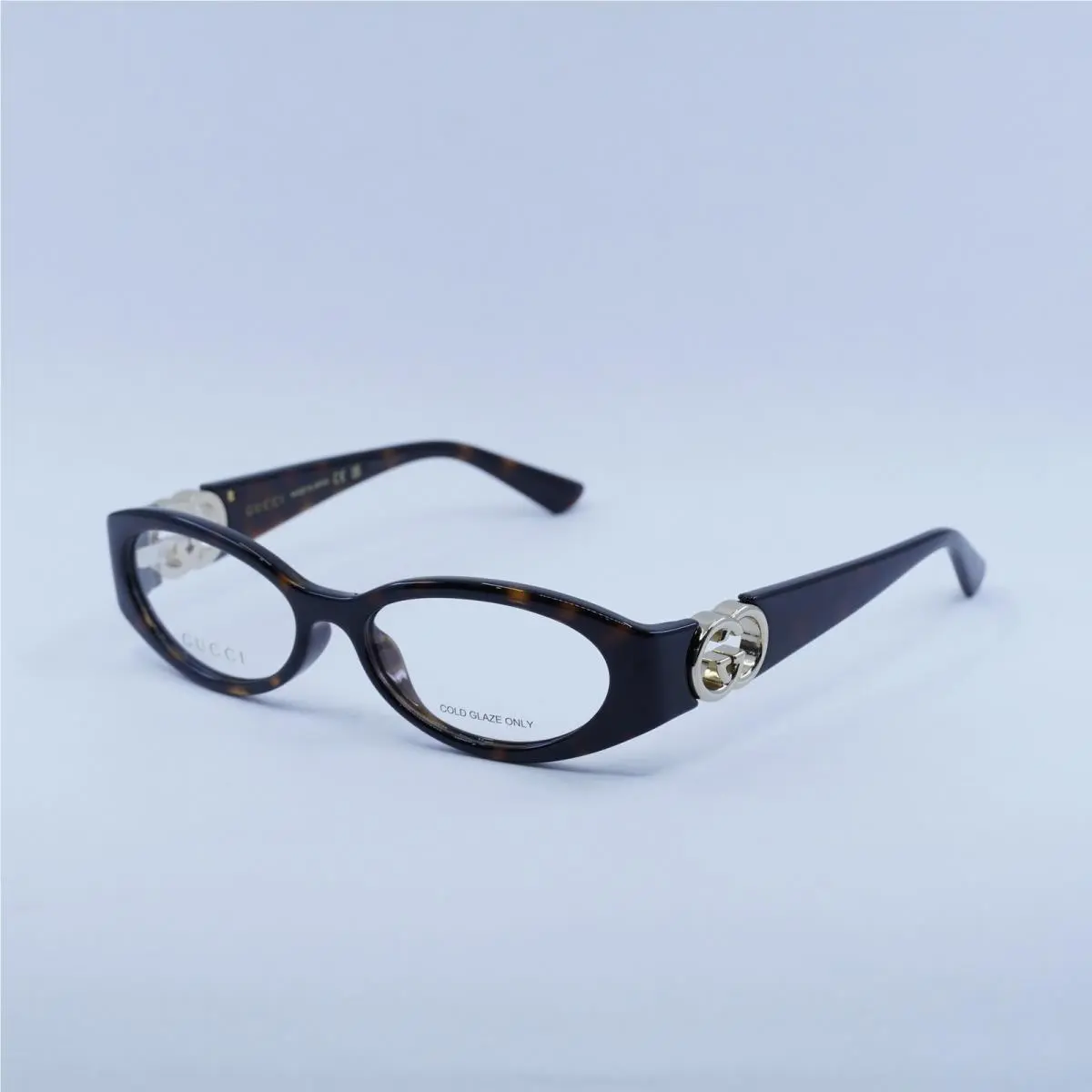 GG1693O 002 Dark Havana with Gold 52mm Eyeglasses by Gucci
