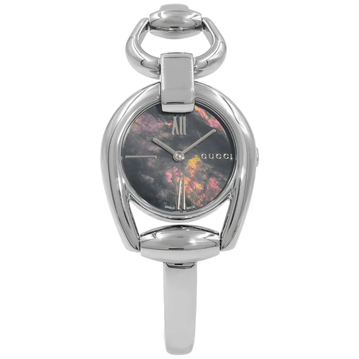 Gucci Horsebit YA139503 Stainless Steel Case Baby Blue Mother of Pearl Dial - Dial: Blue, Band: Silver, Bezel: Silver