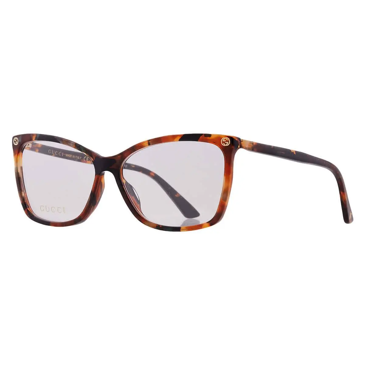 Gucci Demo Square Ladies Eyeglasses GG0025O 016 58 GG0025O 016 58