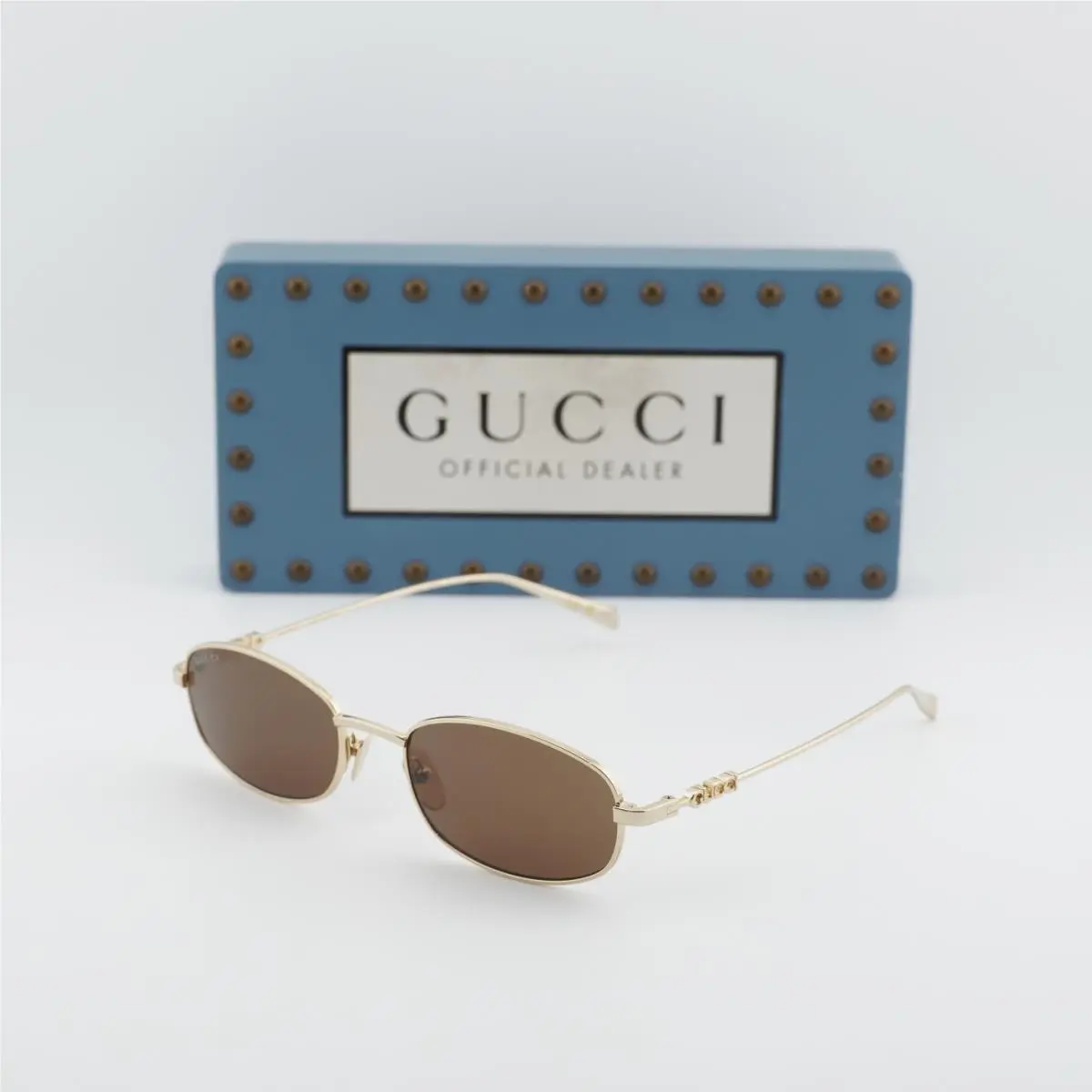 GG1940S 002 Gold/brown 54-19-140 Sunglasses by Gucci