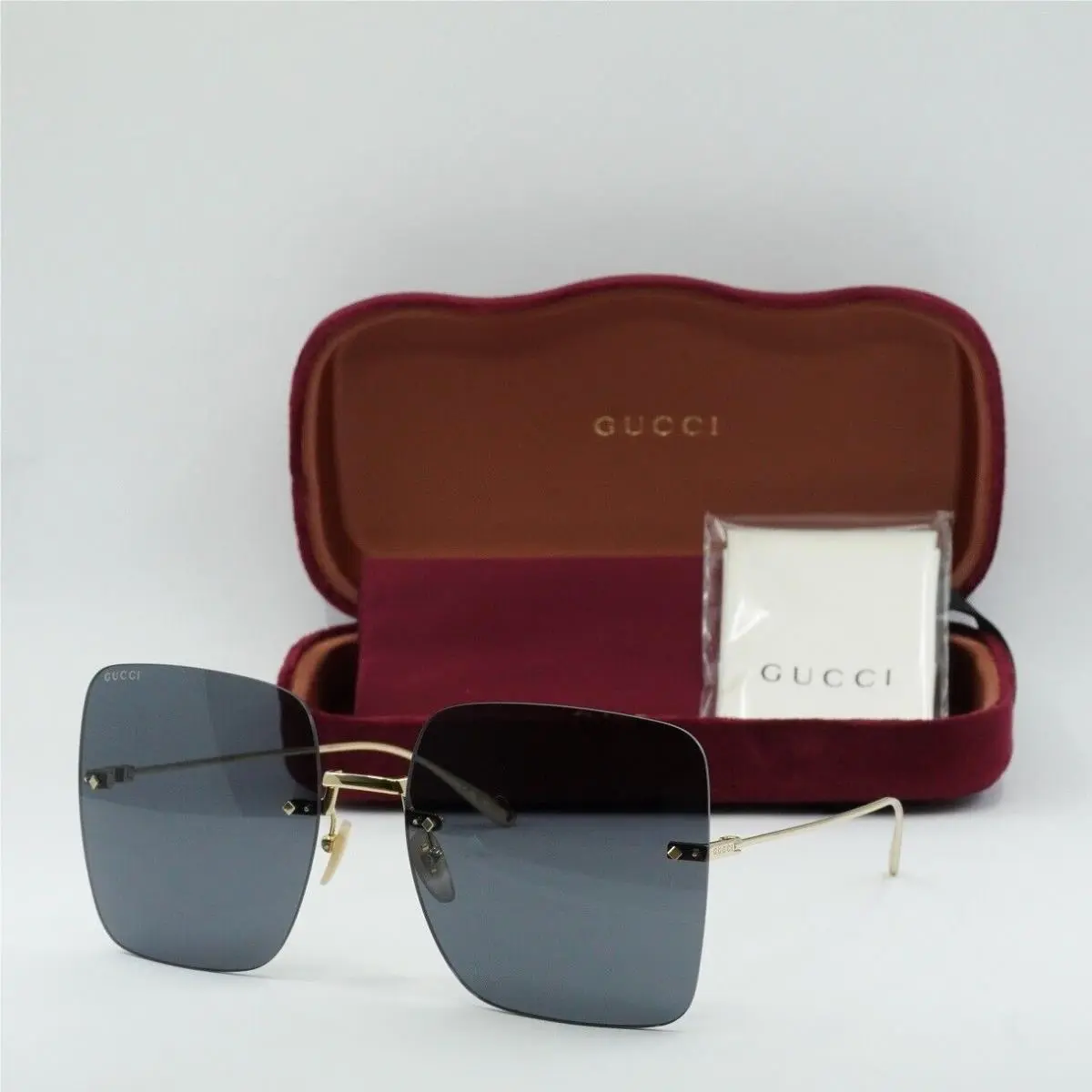 Gucci GG1147S 001 Gold/grey 62-19-135 Sunglasses