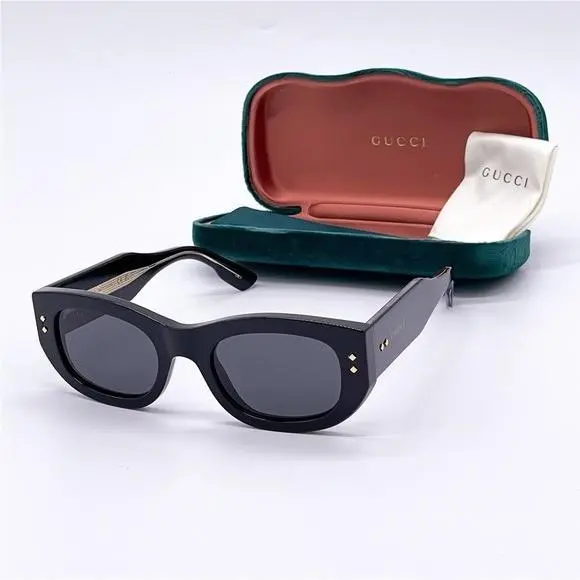 GG1215S 002 Black Unisex Sunglasses by Gucci