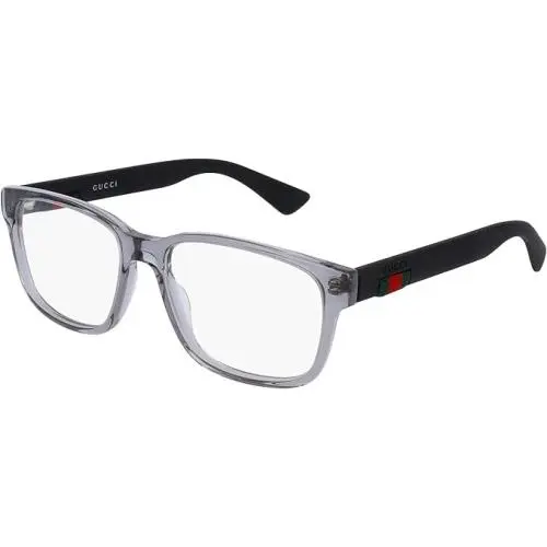 Gucci Eyeglasses Unisex Eyewear GG0011O 007 Transparent Light Grey
