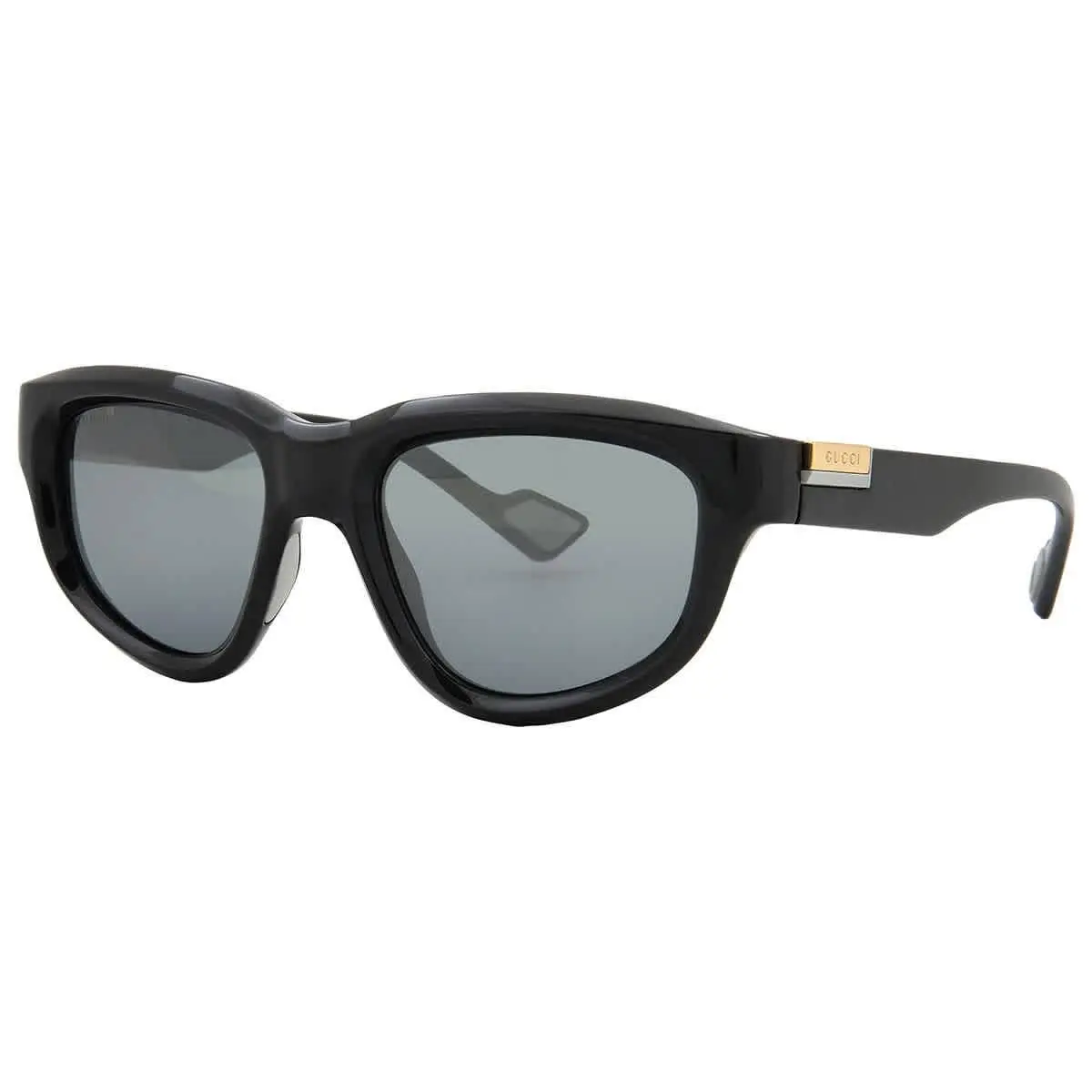Gucci Grey Mirror Square Men`s Sunglasses GG1622S 001 53 GG1622S 001 53