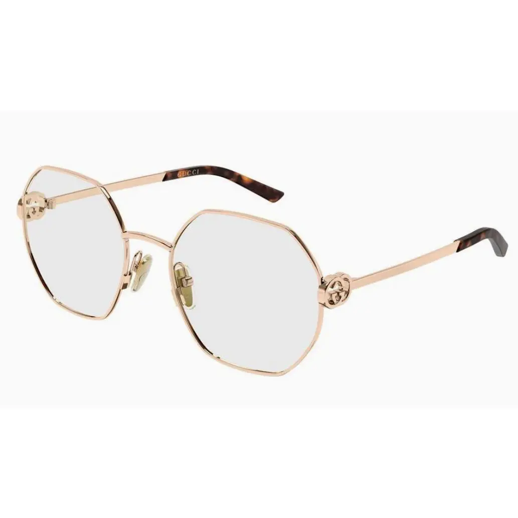 Gucci GG2048O -004 Rose Gold Geometric Eyeglasses 54-19-135