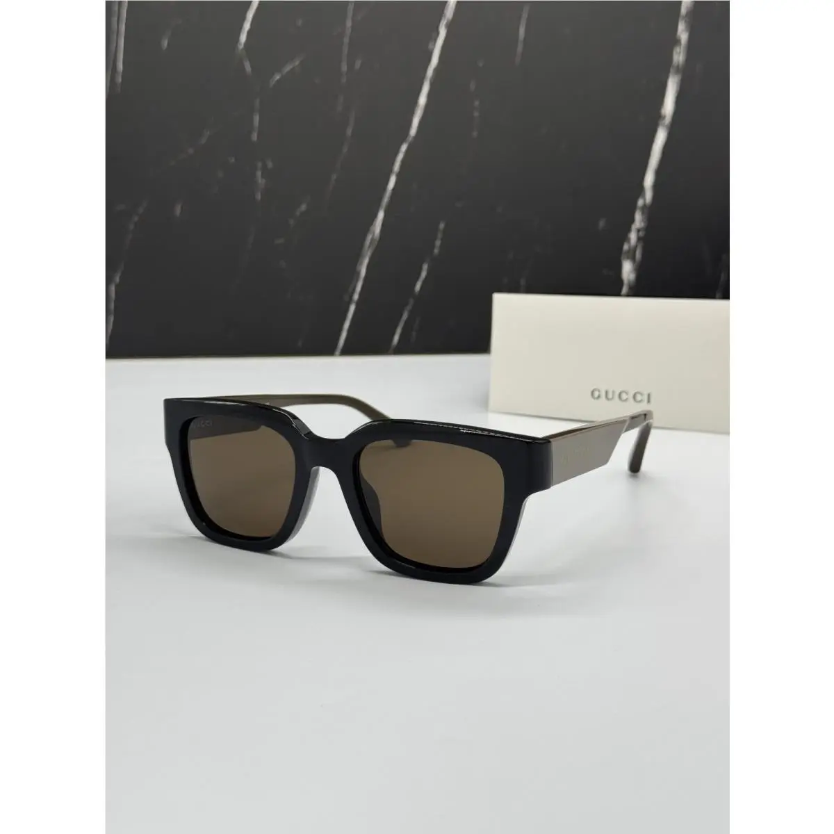 GG1670SK 004 Black/brown Men Sunglasses by Gucci