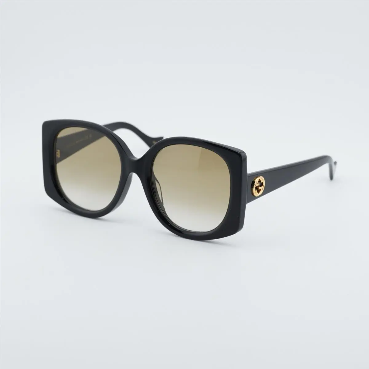 GG1257SA 004 Black/gradient Brown 56-21-145 Sunglasses by Gucci