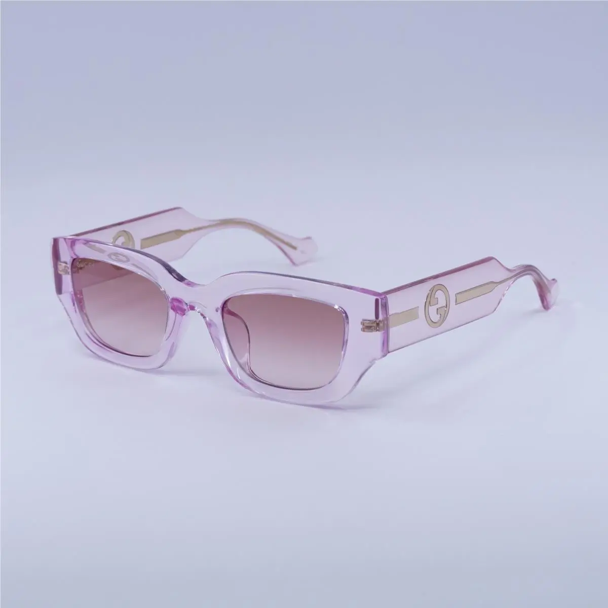 GG1558SK 003 Transparent Light Pink/burgundy Gradient 51-22-145 by Gucci