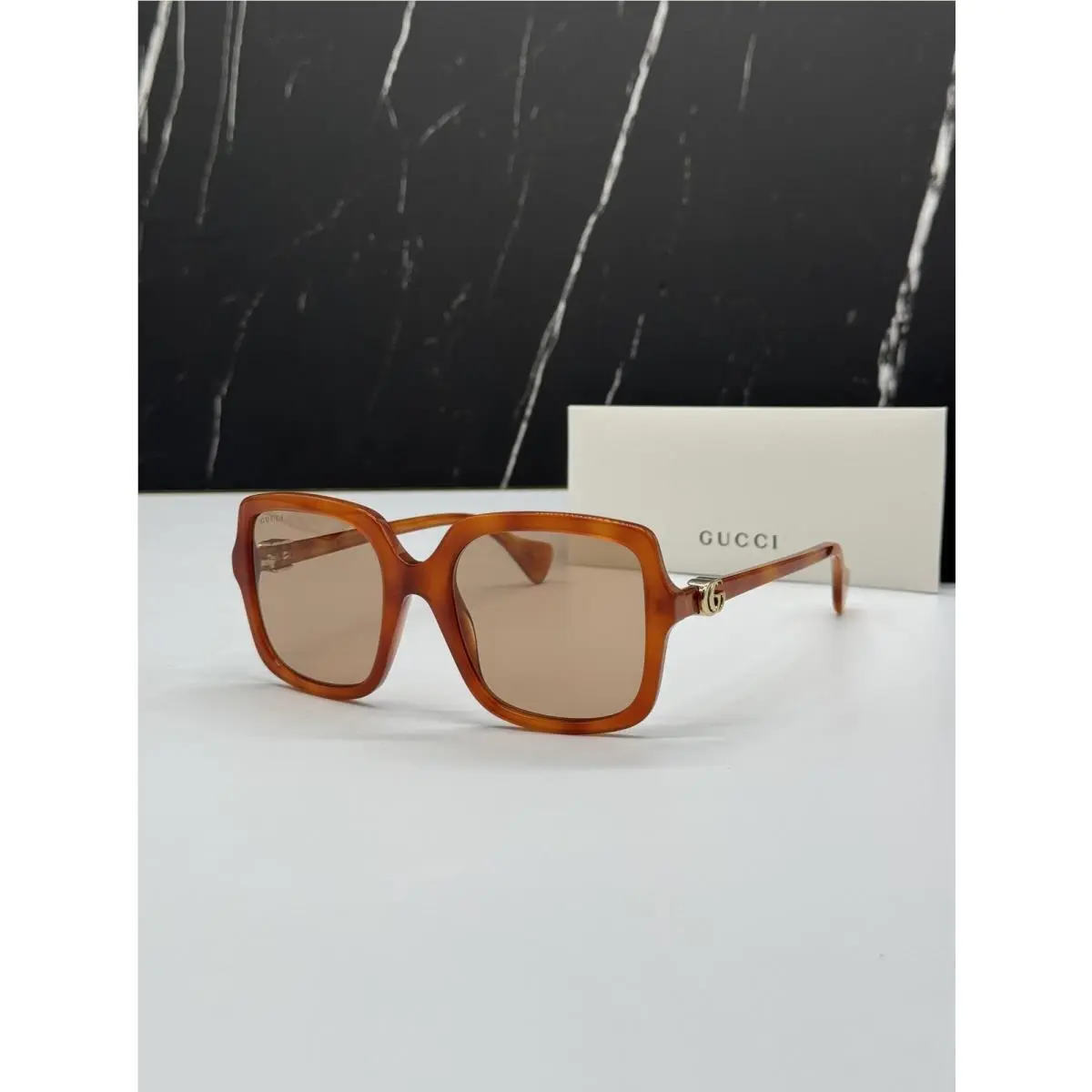 GG1070S 002 Sunglasses Havana Women Eyewear by Gucci
