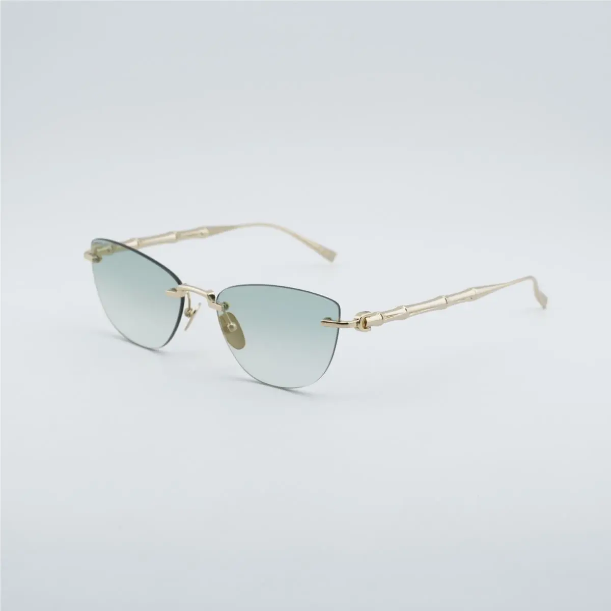 Gucci GG2063S 003 Shiny Endura Gold/green Gradient Mirror 55-17-145