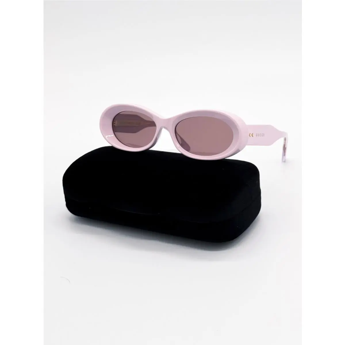 Sunglasses GG1527S 003 Pink Oval Women Eyewear by Gucci