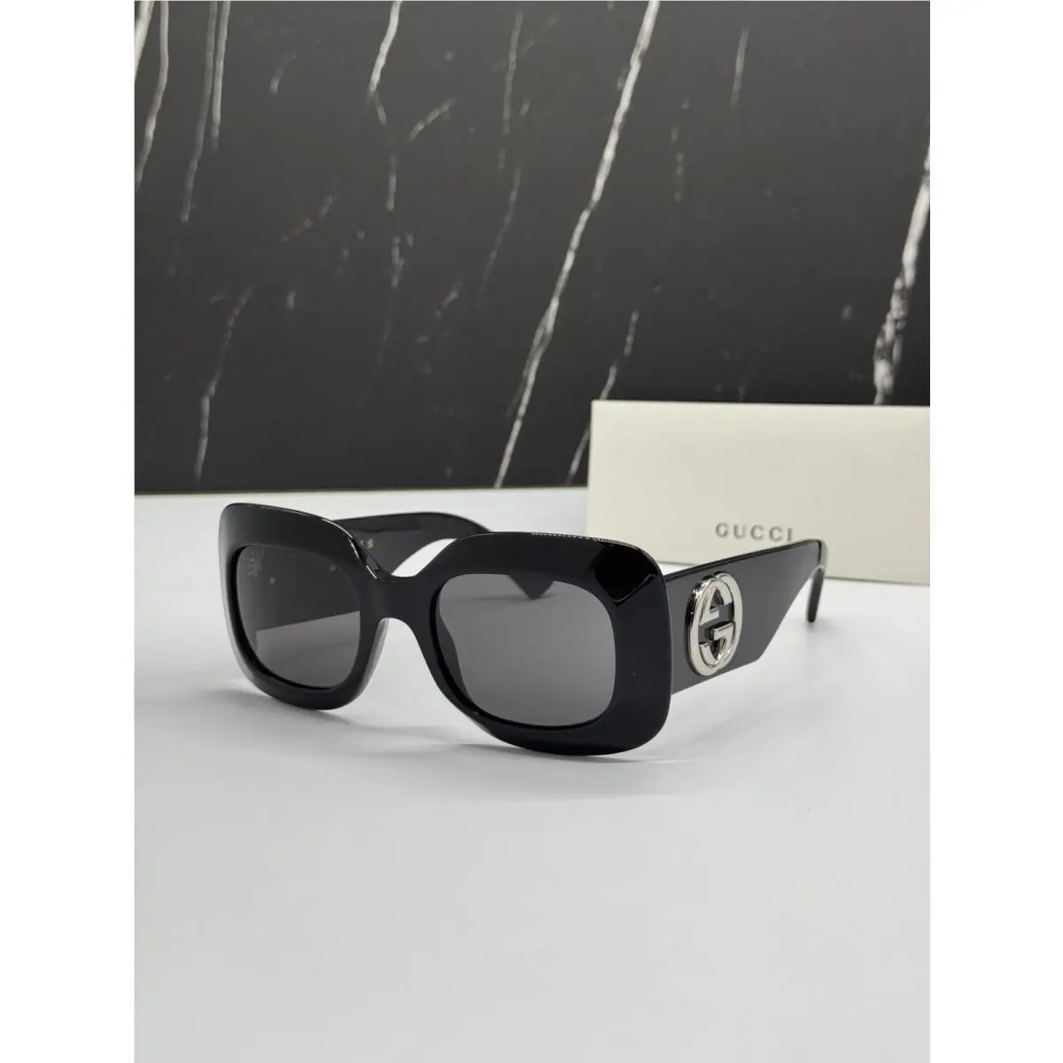 GG1695S 001 Sunglasses Black Women Eyewear by Gucci