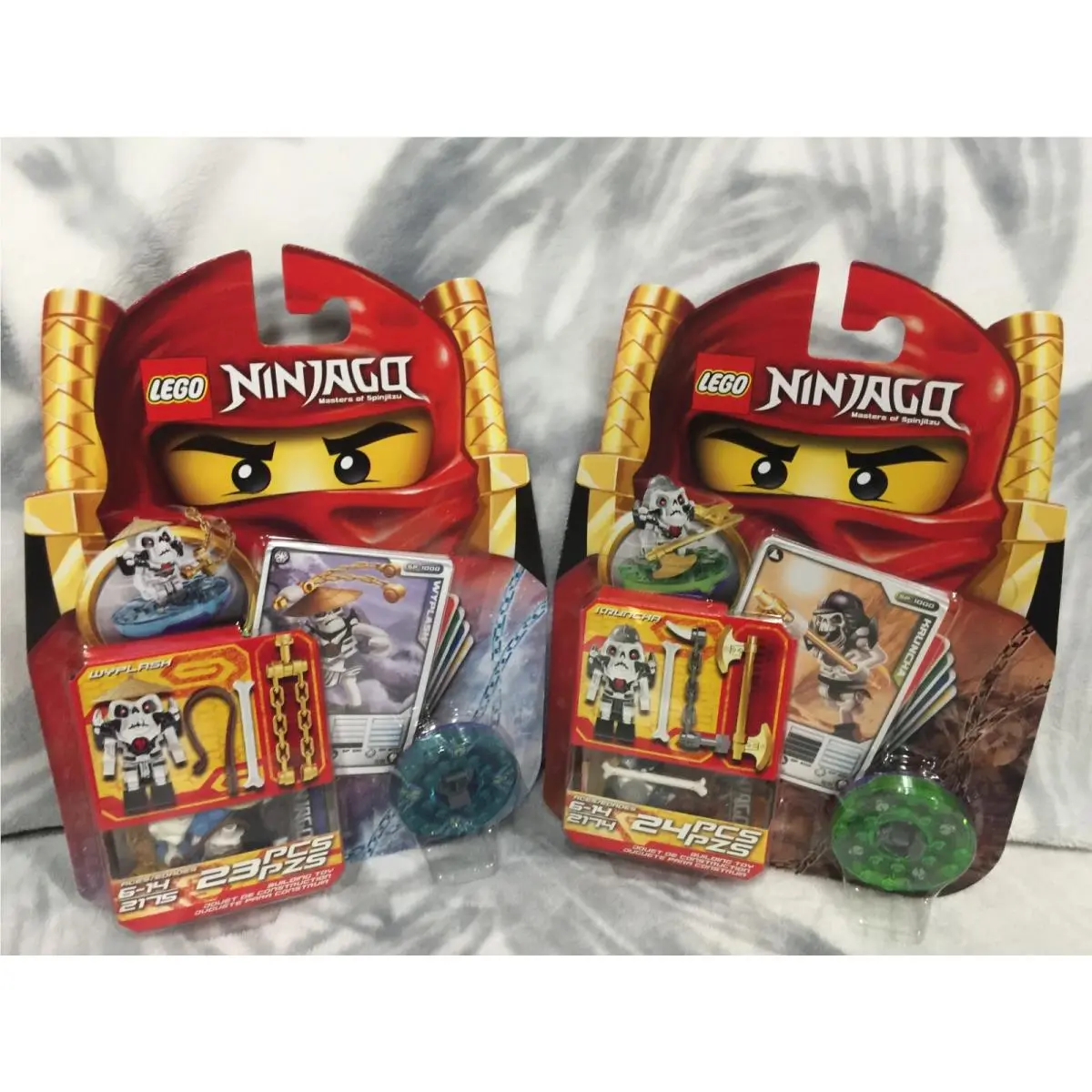 Lego Ninjago Kruncha and Wyplash Spinner Set 2174/2175