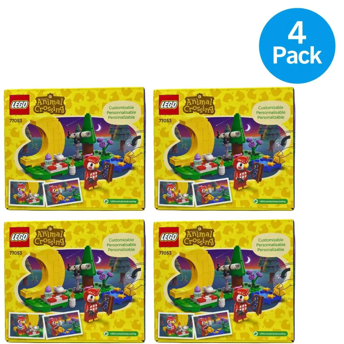 Lego Animal Crossing Stargazing with Celeste 77053 Building Set 78 Pcs 4 Pack