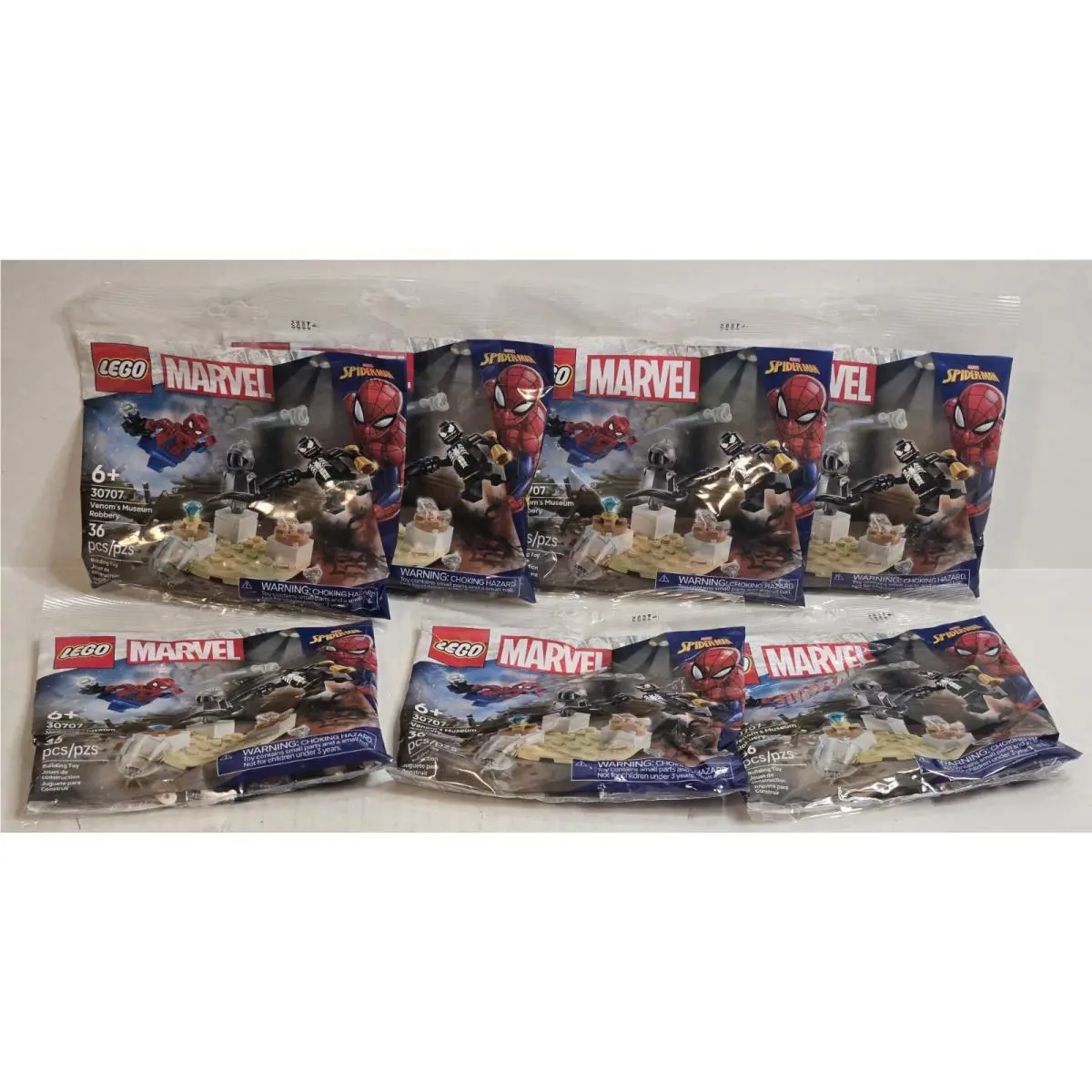 7x Lego Marvel Spider-man Venom’s Museum Robbery 30707 Polybag