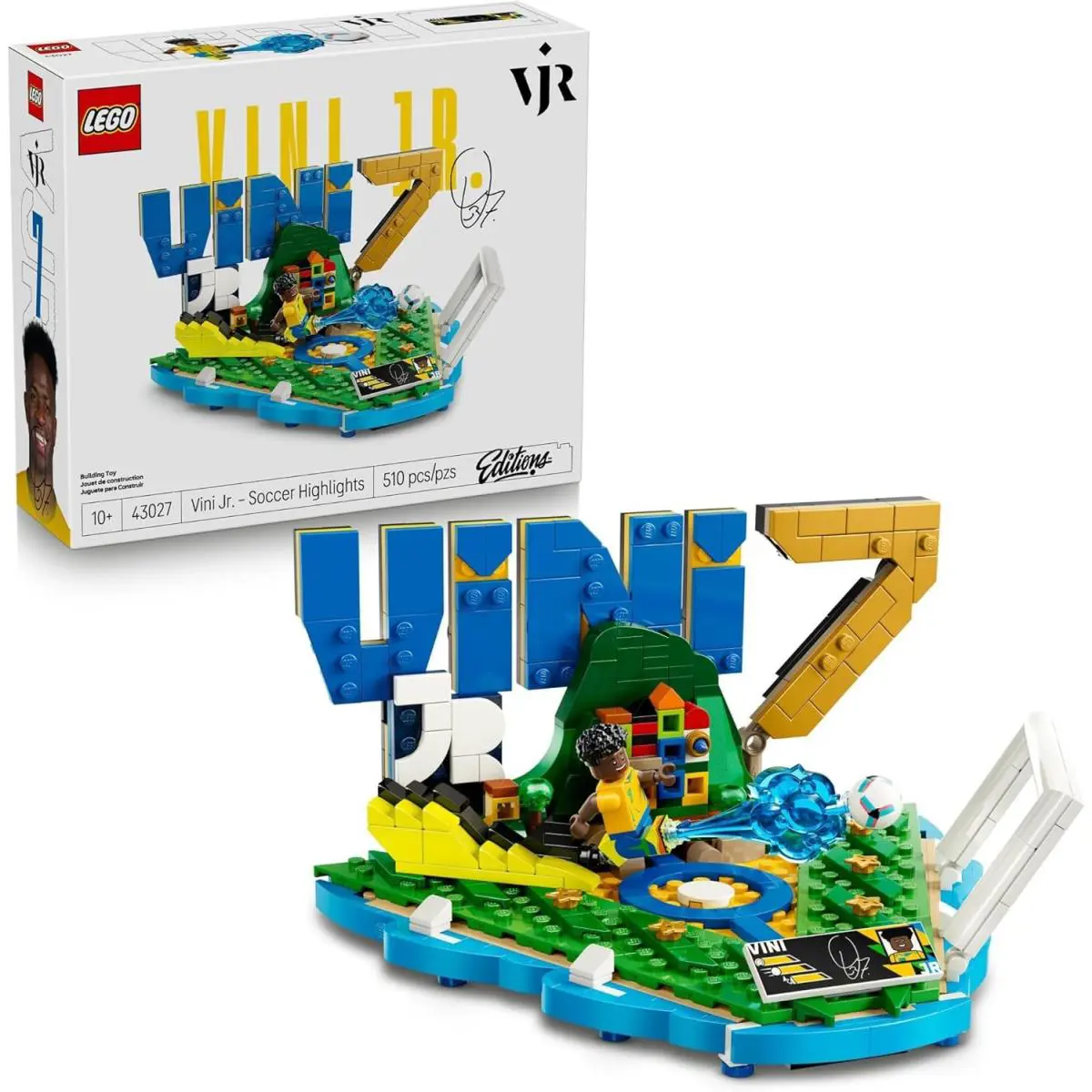 Lego Editions Vini Jr. Soccer Highlights Building Set Collectible