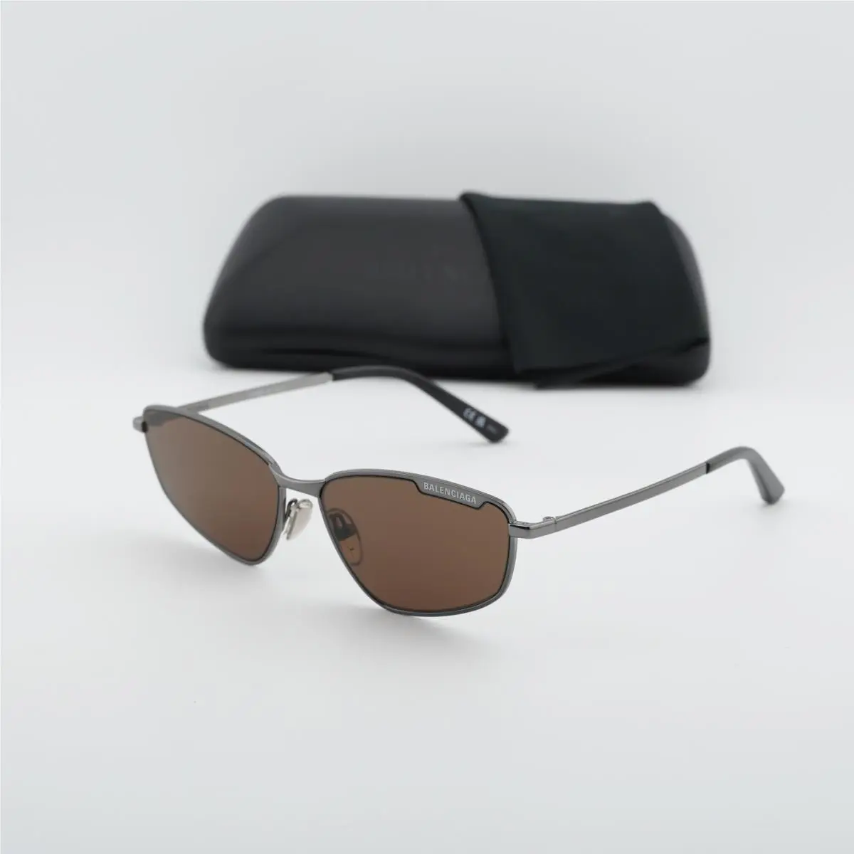 Balenciaga BB0277S 002 Dark Ruthenium/brown 60-16-145 Sunglasses