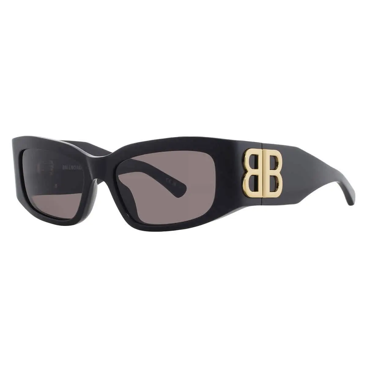 Balenciaga Grey Rectangular Ladies Sunglasses BB0360S 005 56 BB0360S 005 56