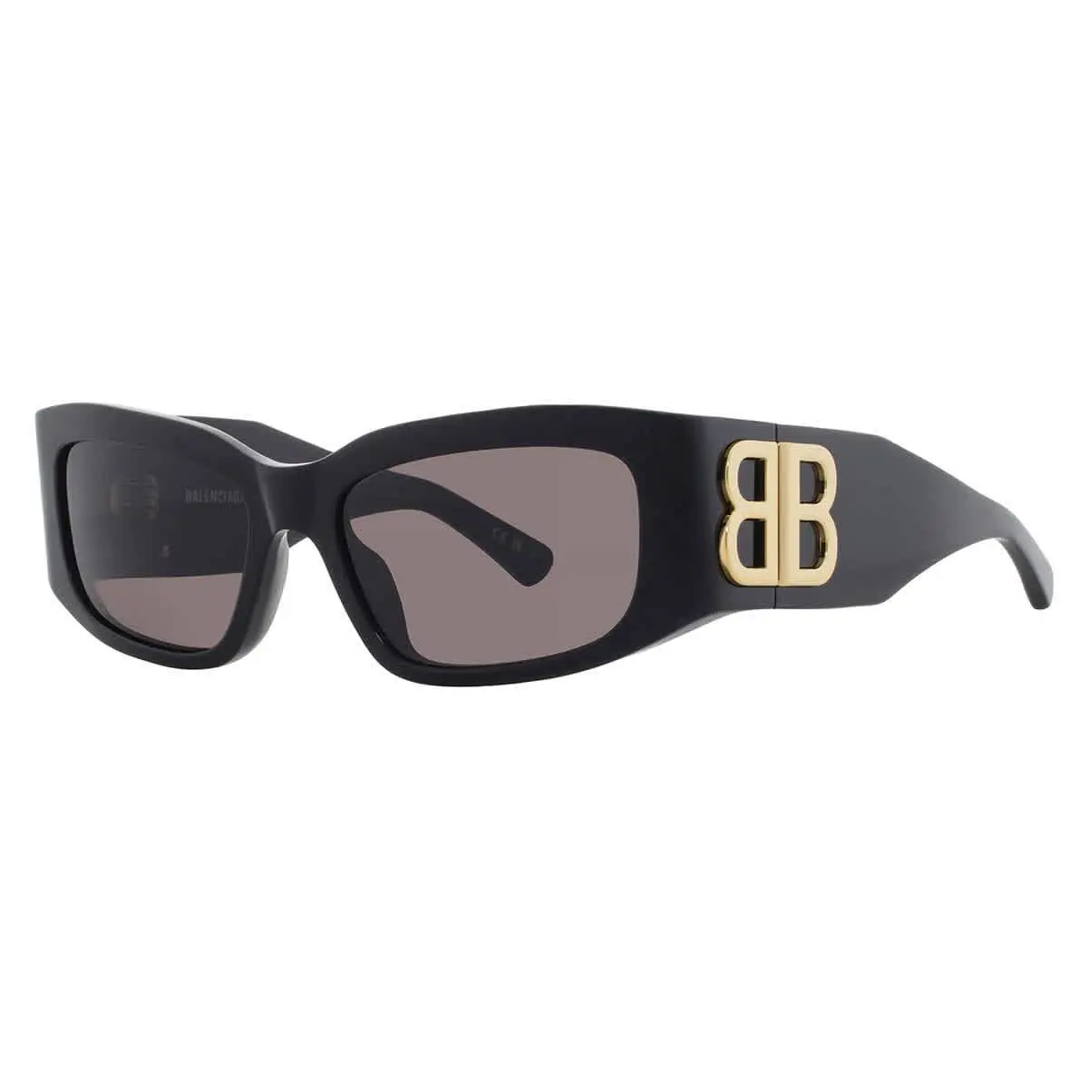 Balenciaga Grey Rectangular Ladies Sunglasses BB0360S 005 56 BB0360S 005 56