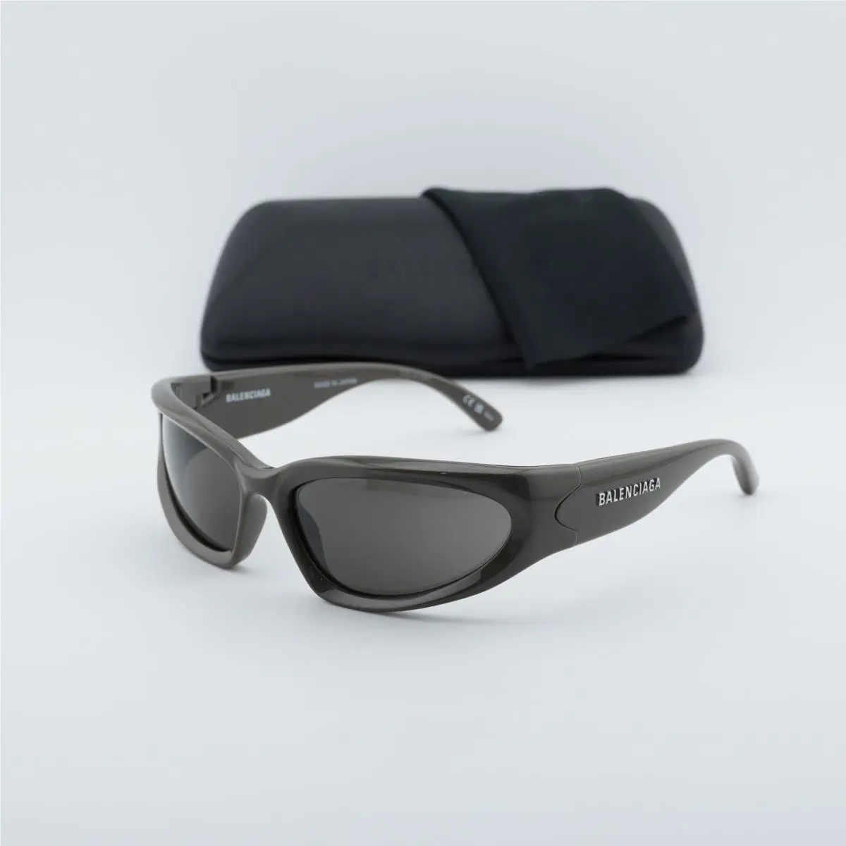 Balenciaga BB0157S 008 Grey/grey 65-17-125 Sunglasses