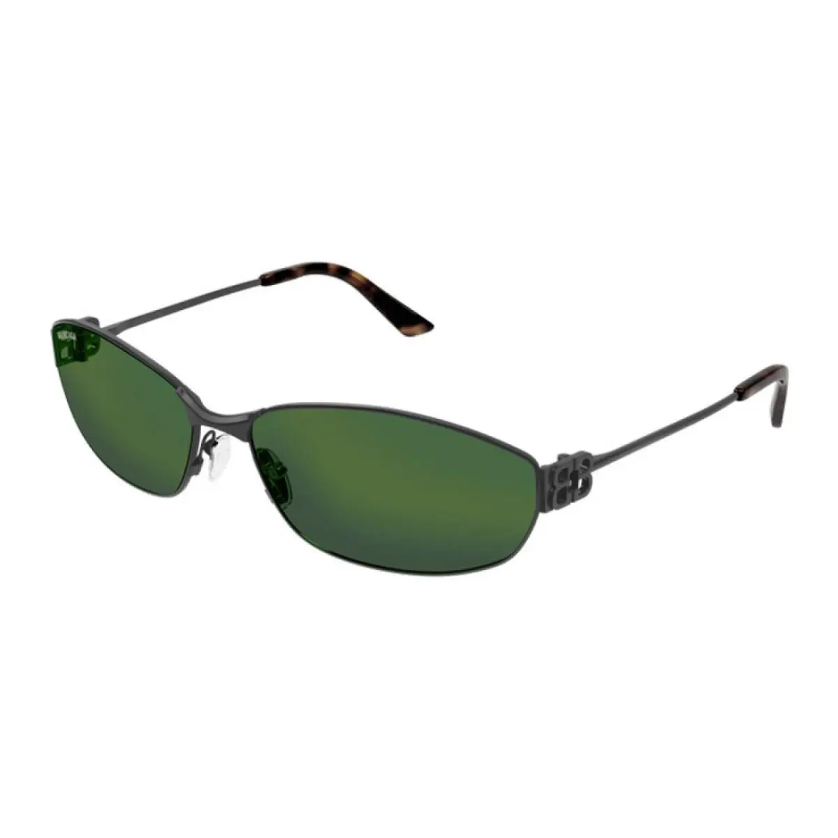 BB0336S 005 Cat-eye Grey/green 65 mm Unisex Sunglasses Frame by Balenciaga