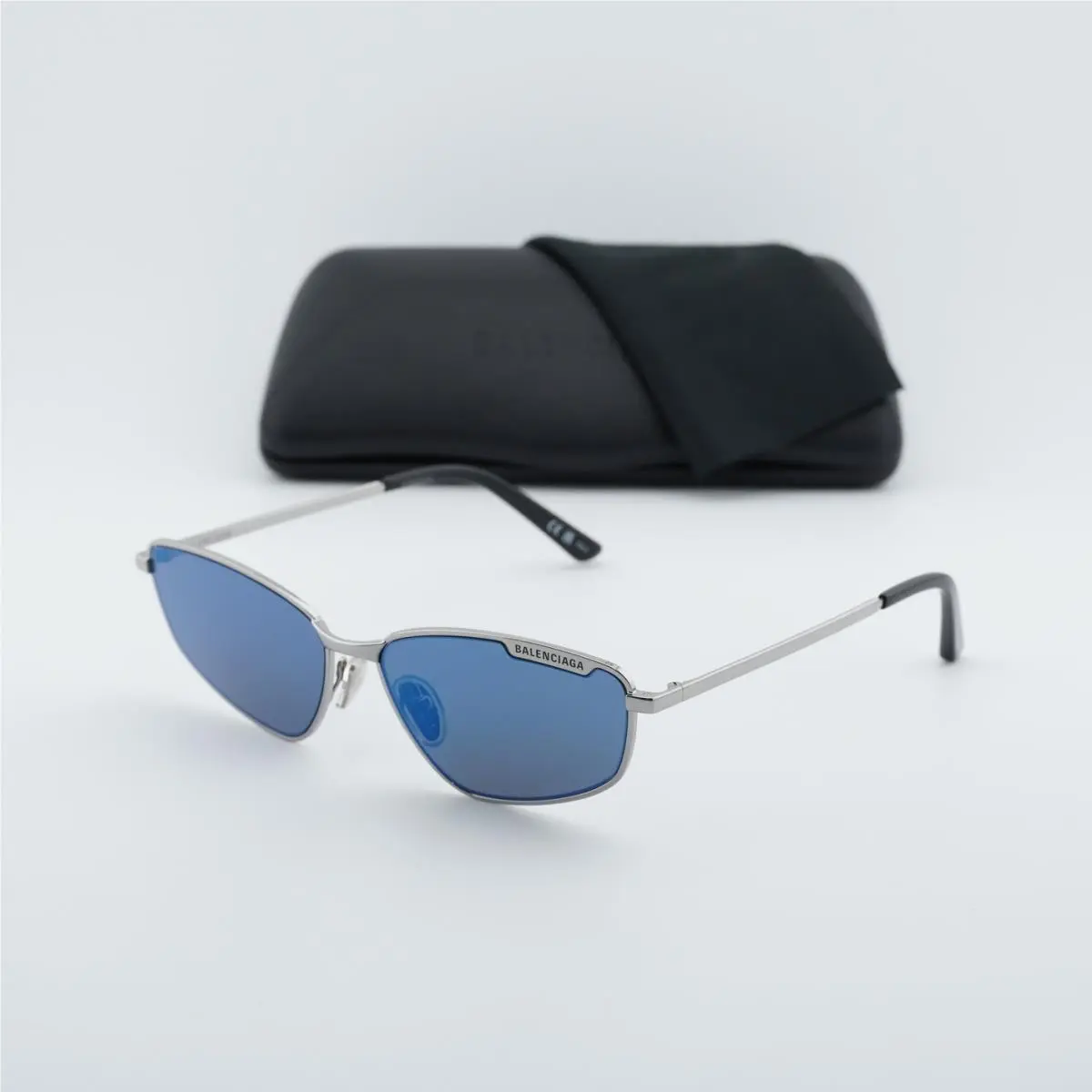 Balenciaga BB0277S 003 Ruthenium/blue Mirror 60-16-145 Sunglasses